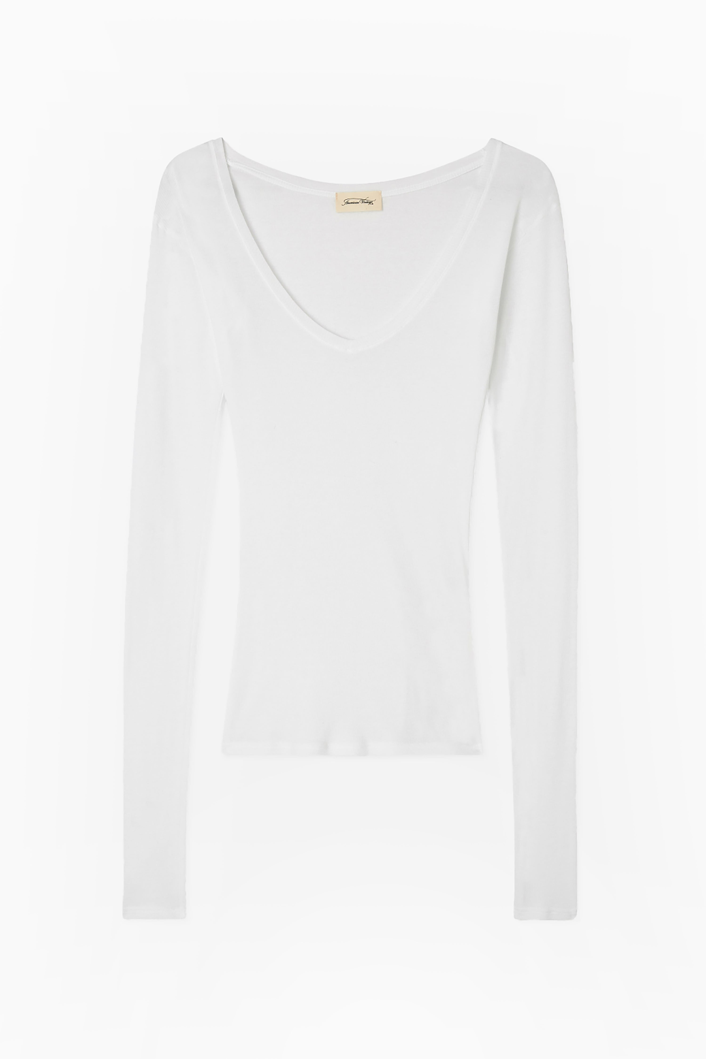 Massachusetts T-Shirt LS - White