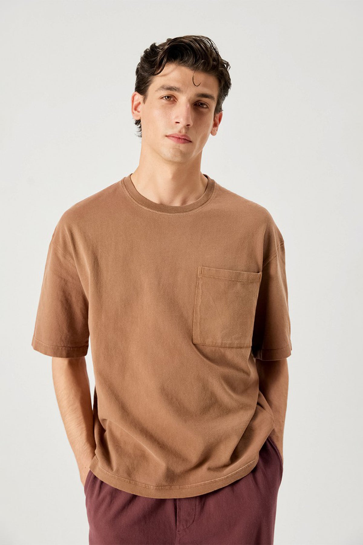 Men's Afoma T-Shirt - Vintage Latte Spray