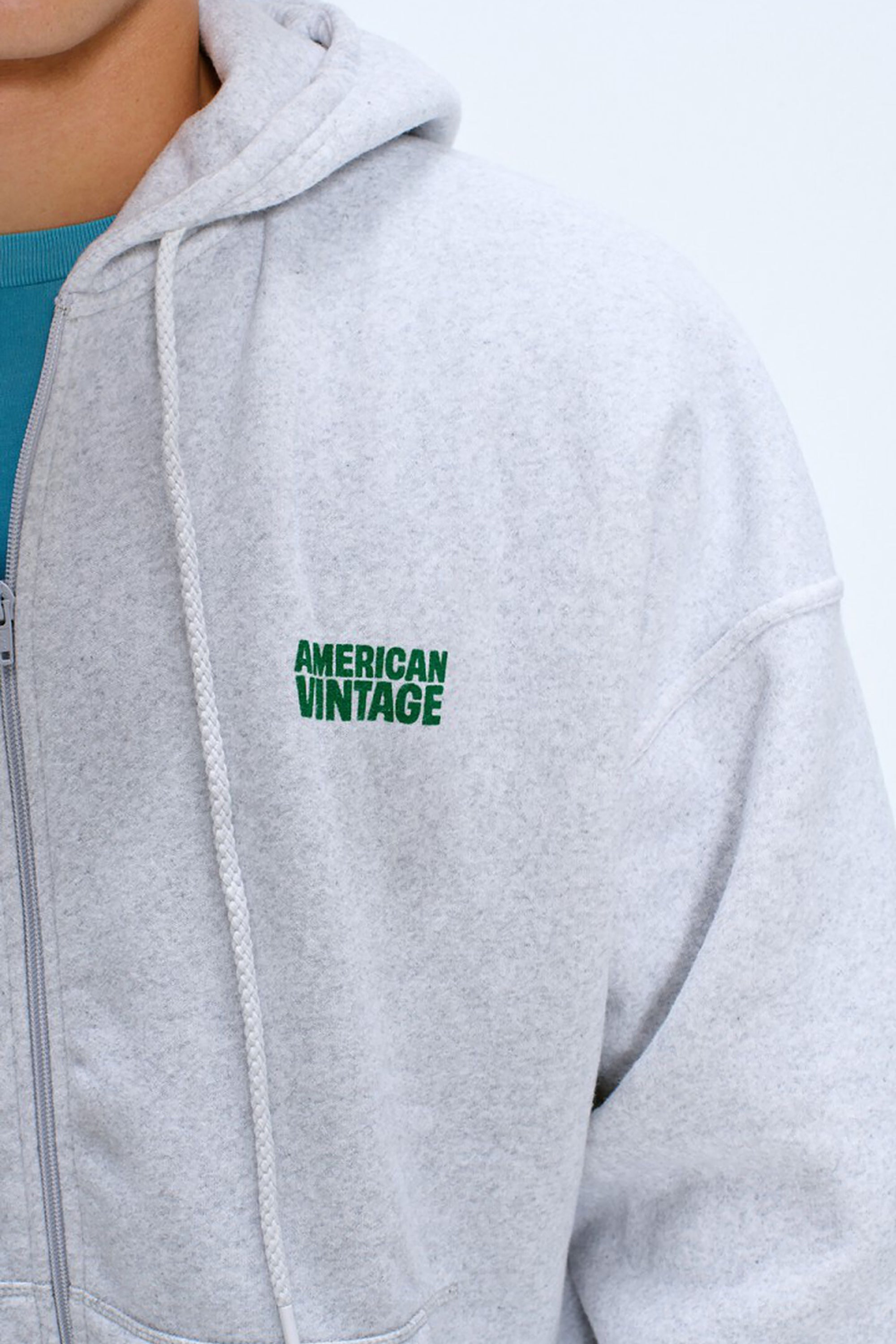 Men's Baptown Zip Up Hoodie - Heather Grey