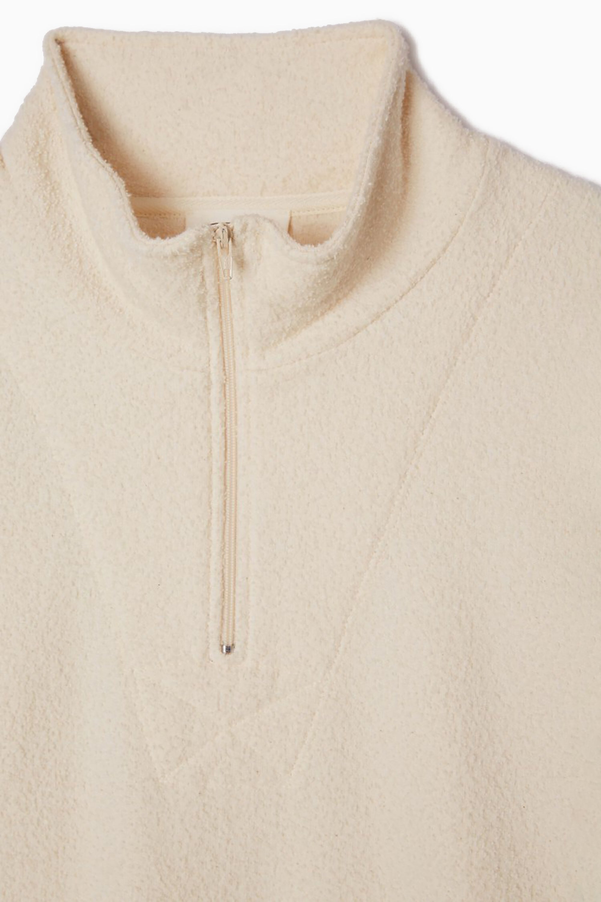 Men's Bobypark Zip Top Sweatshirt - Ecru