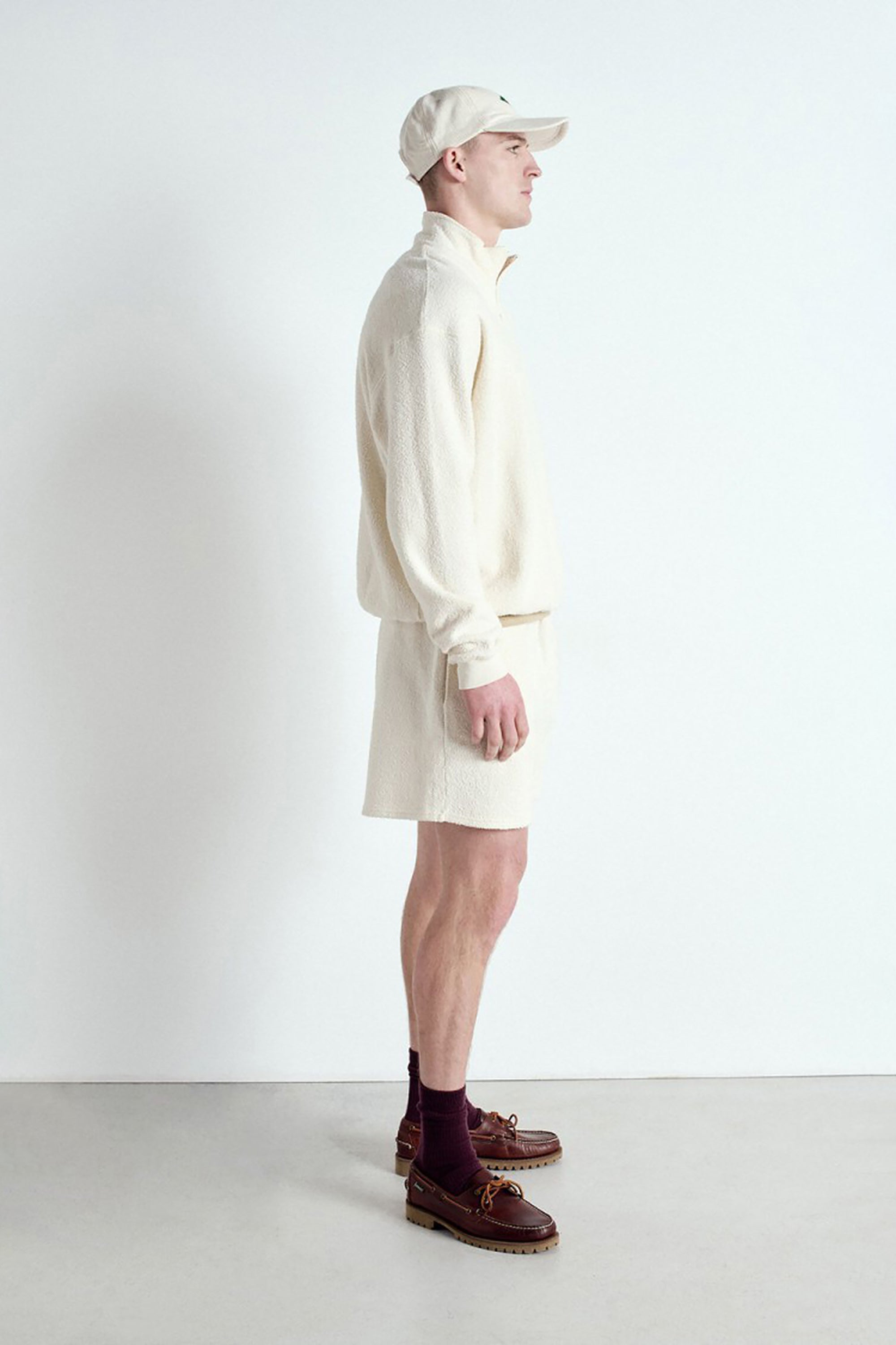 Men's Bobypark Zip Top Sweatshirt - Ecru