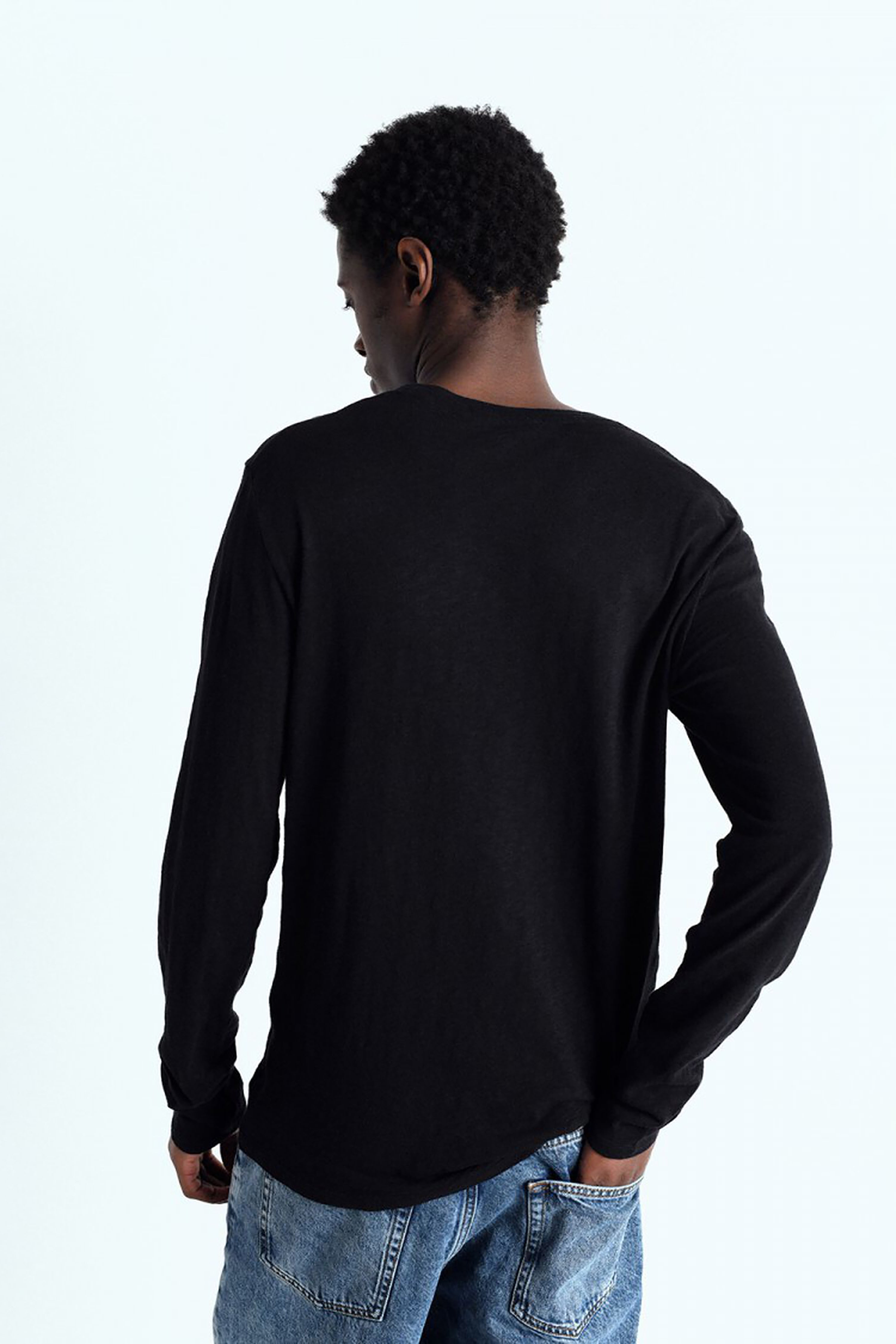 Men's Bysapick T-Shirt LS - Black