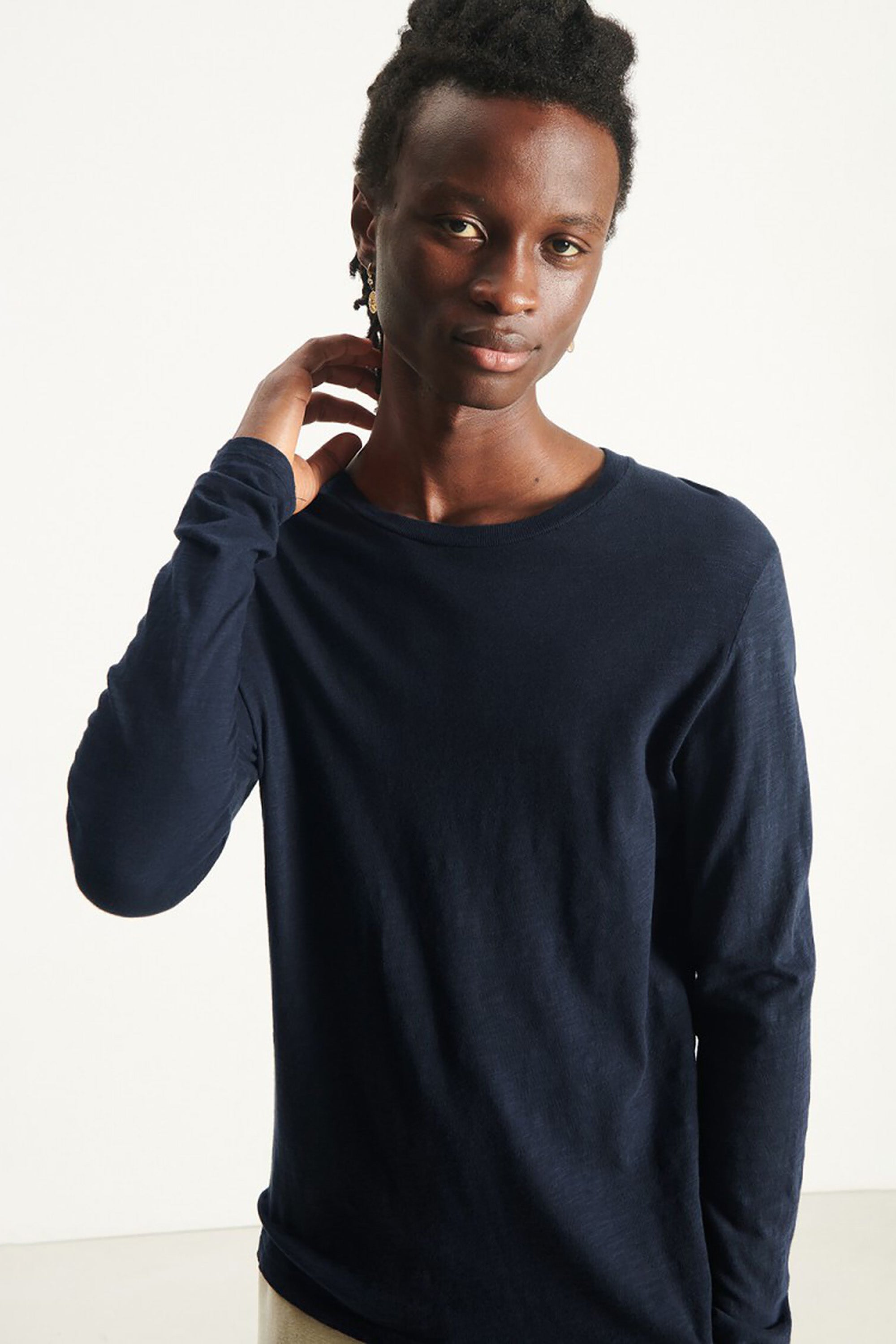 Men's Bysapick T-Shirt LS - Navy