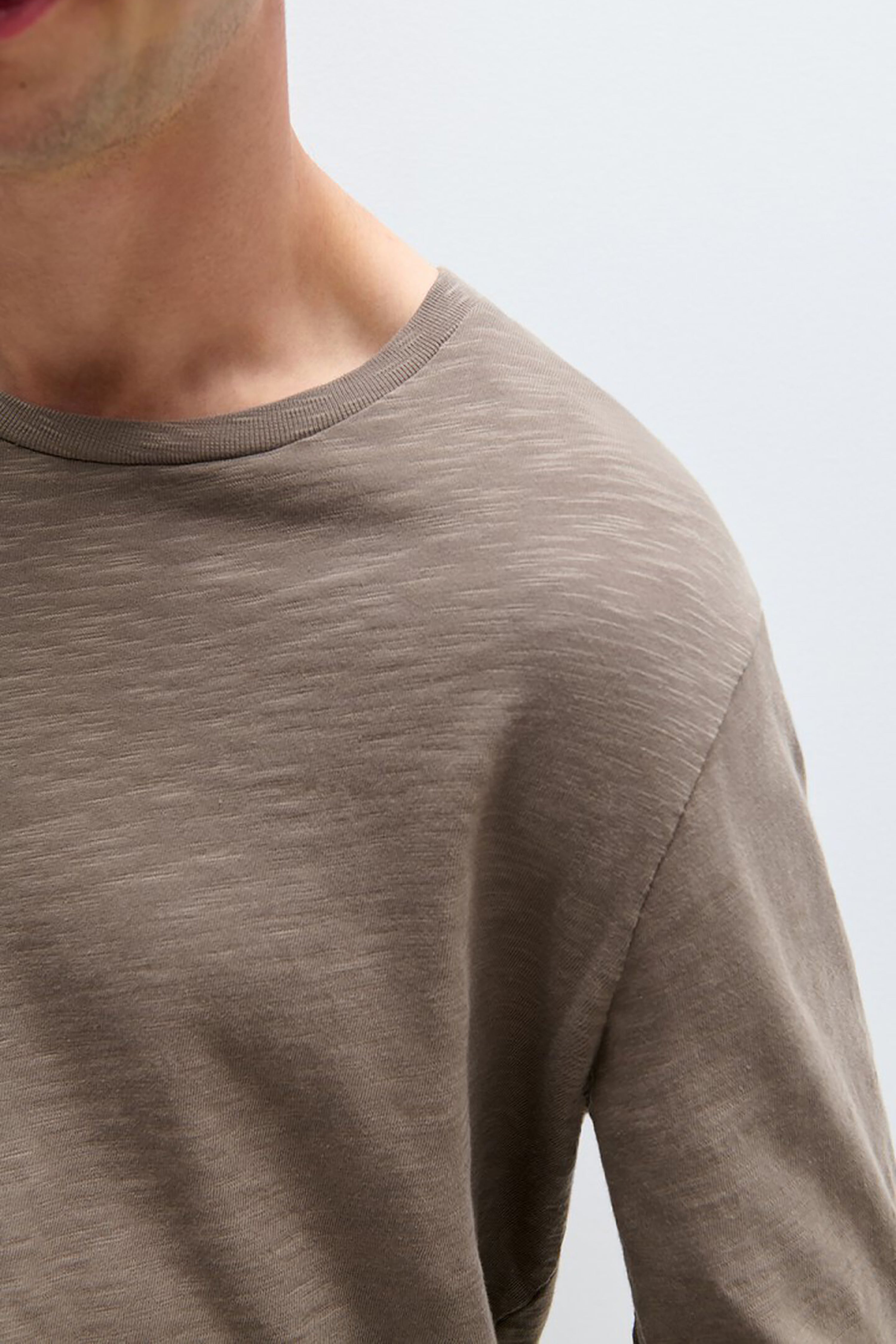 Men's Bysapick T-Shirt LS - Sepia