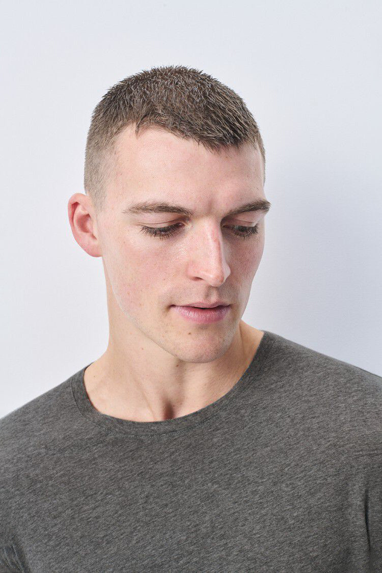  Men's Decatur T-Shirt SS - Heather Grey - RUM Amsterdam