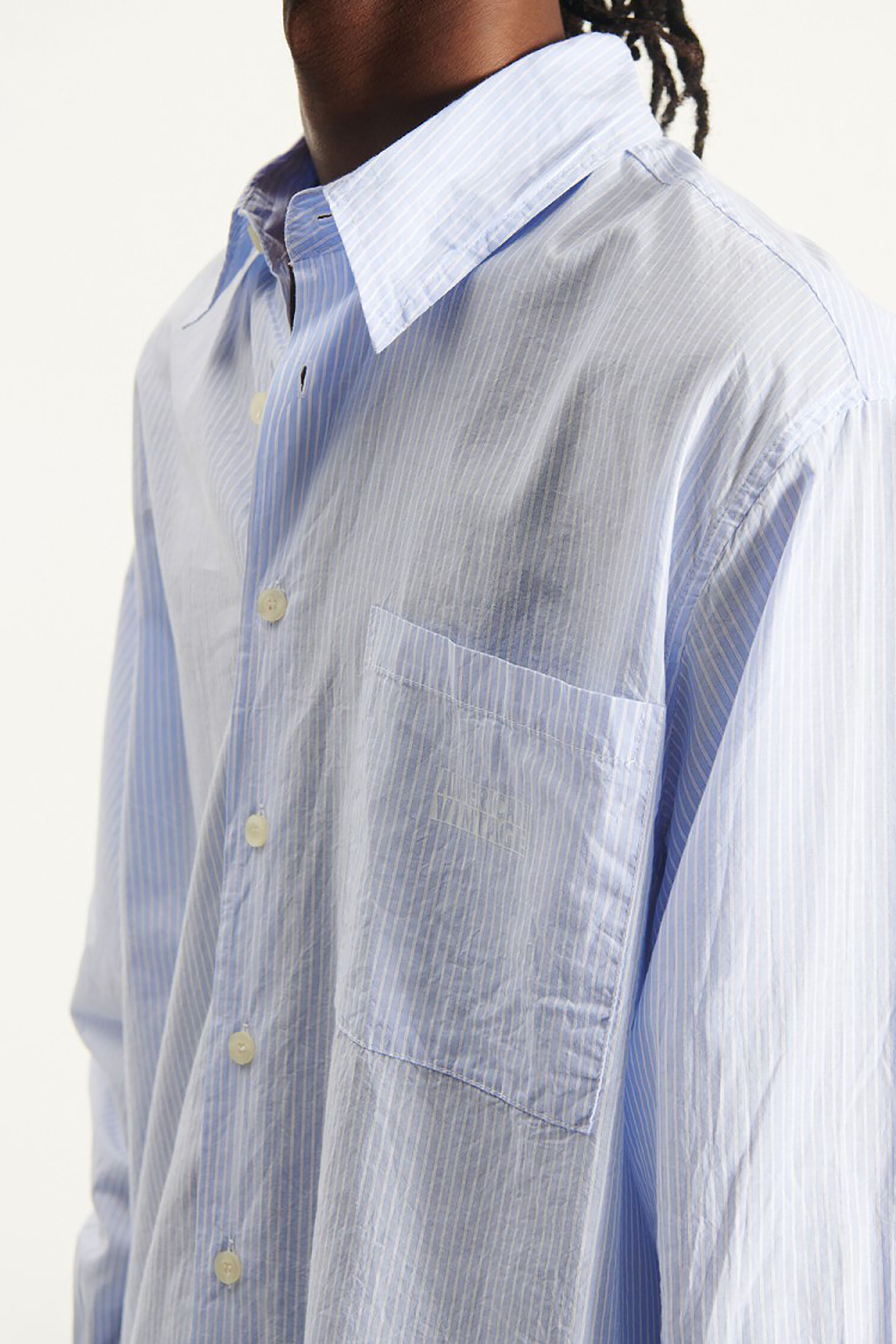 Men's Eluabird Shirt - Blue Stripes