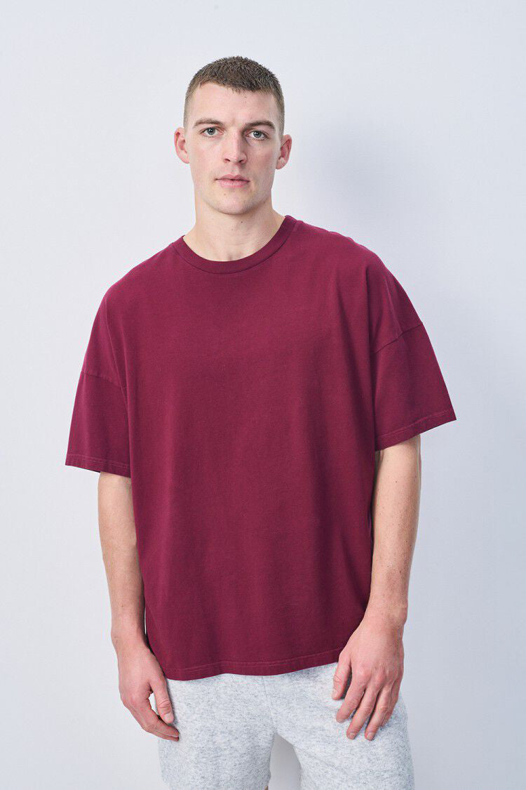  Men's Fizvalley T-Shirt SS - Vintage Burgundy - RUM Amsterdam