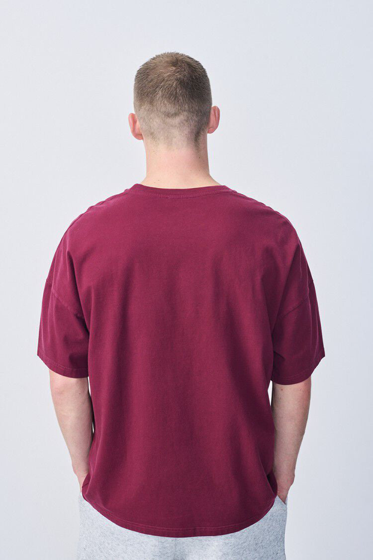  Men's Fizvalley T-Shirt SS - Vintage Burgundy - RUM Amsterdam
