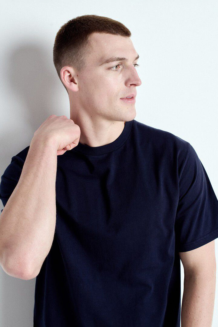  Men's Fizvalley T-Shirt SS - Vintage Navy - RUM Amsterdam