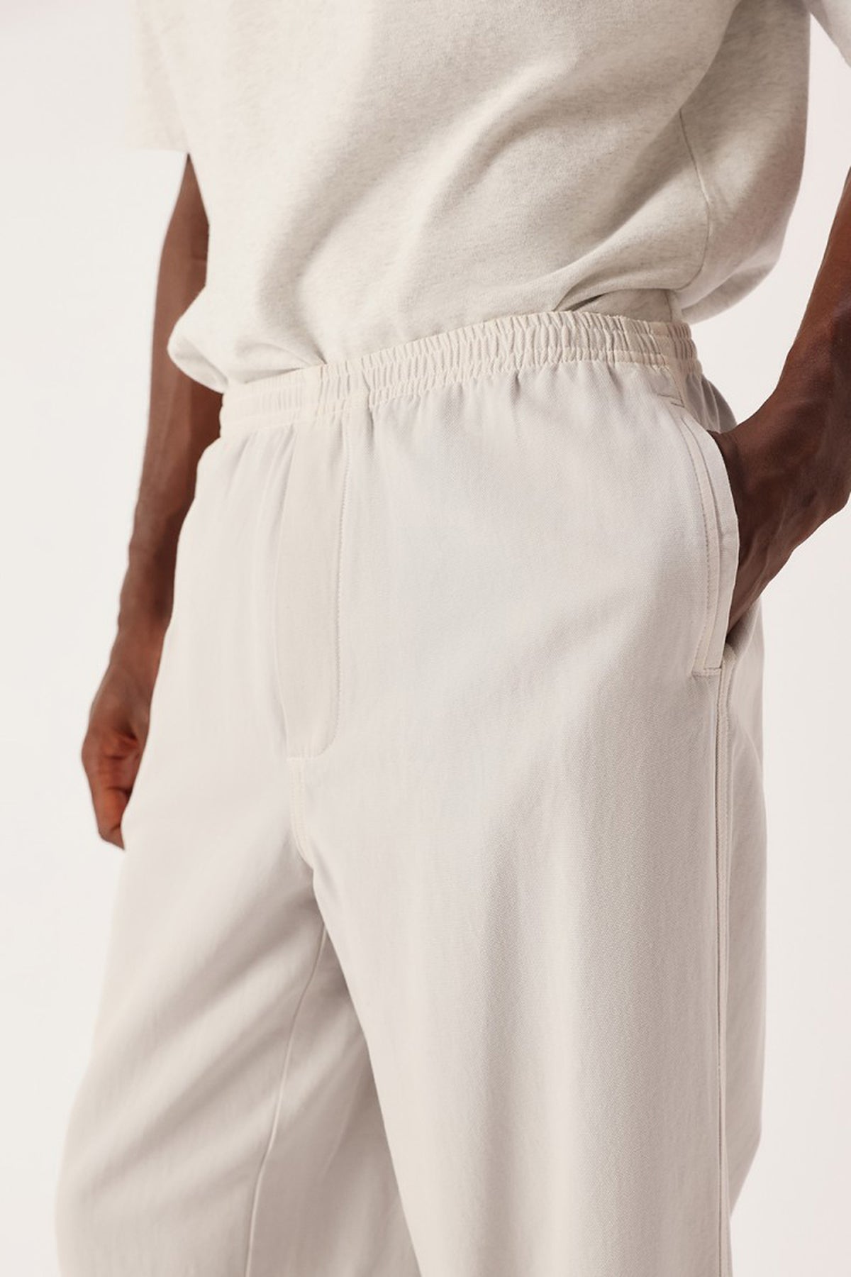  Men's Lycaz Trousers - Vintage Ecru - RUM Amsterdam