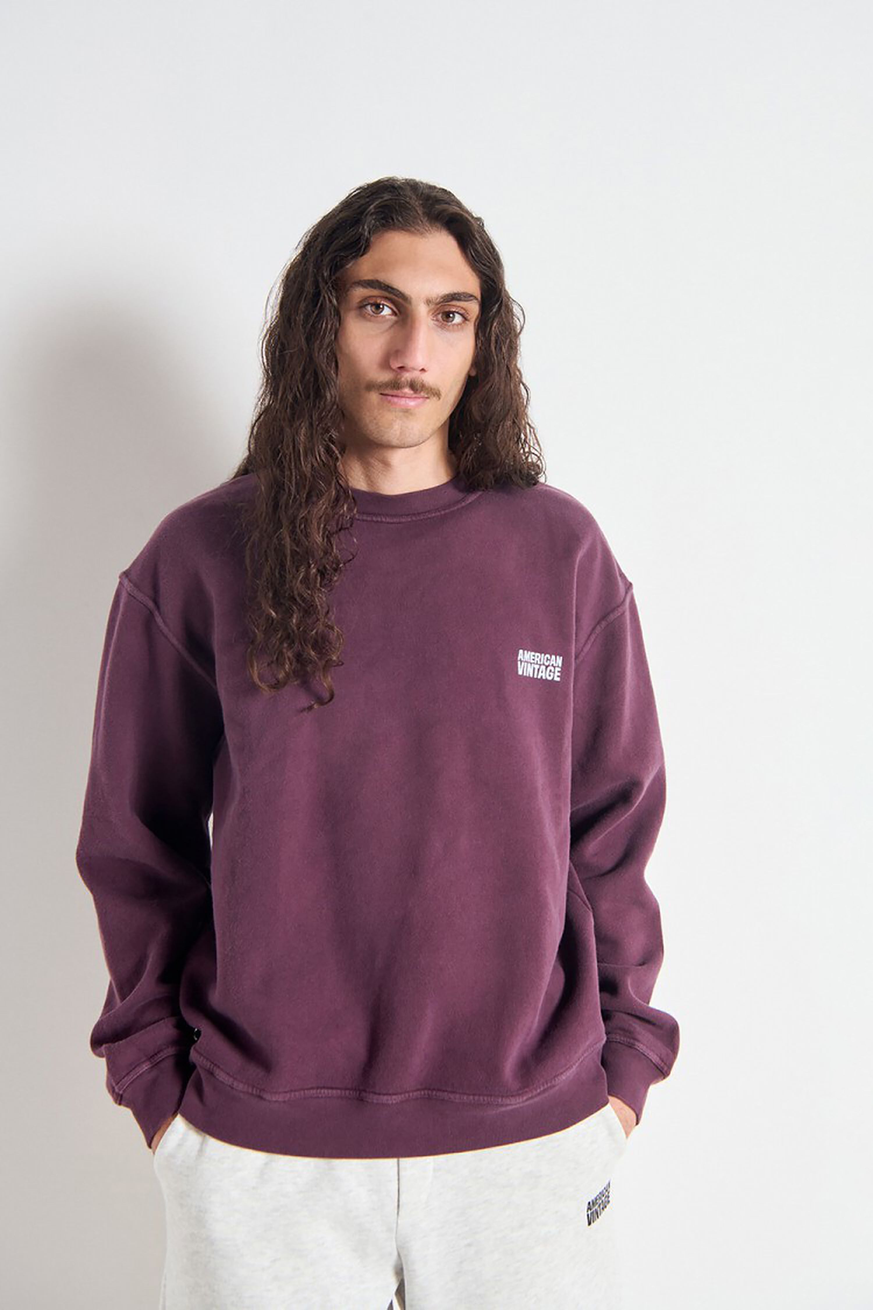 Men's Plizzy Sweatshirt - Vintage Mahogany