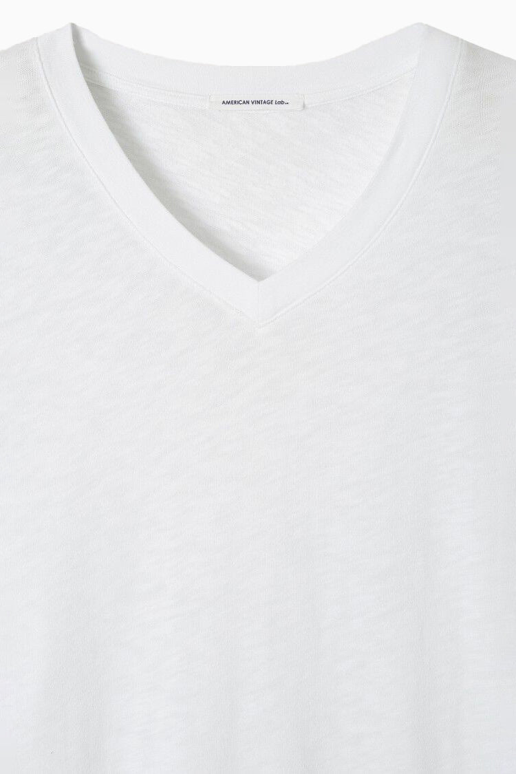 Men's Sonoma T-Shirt LS V-Neck - White