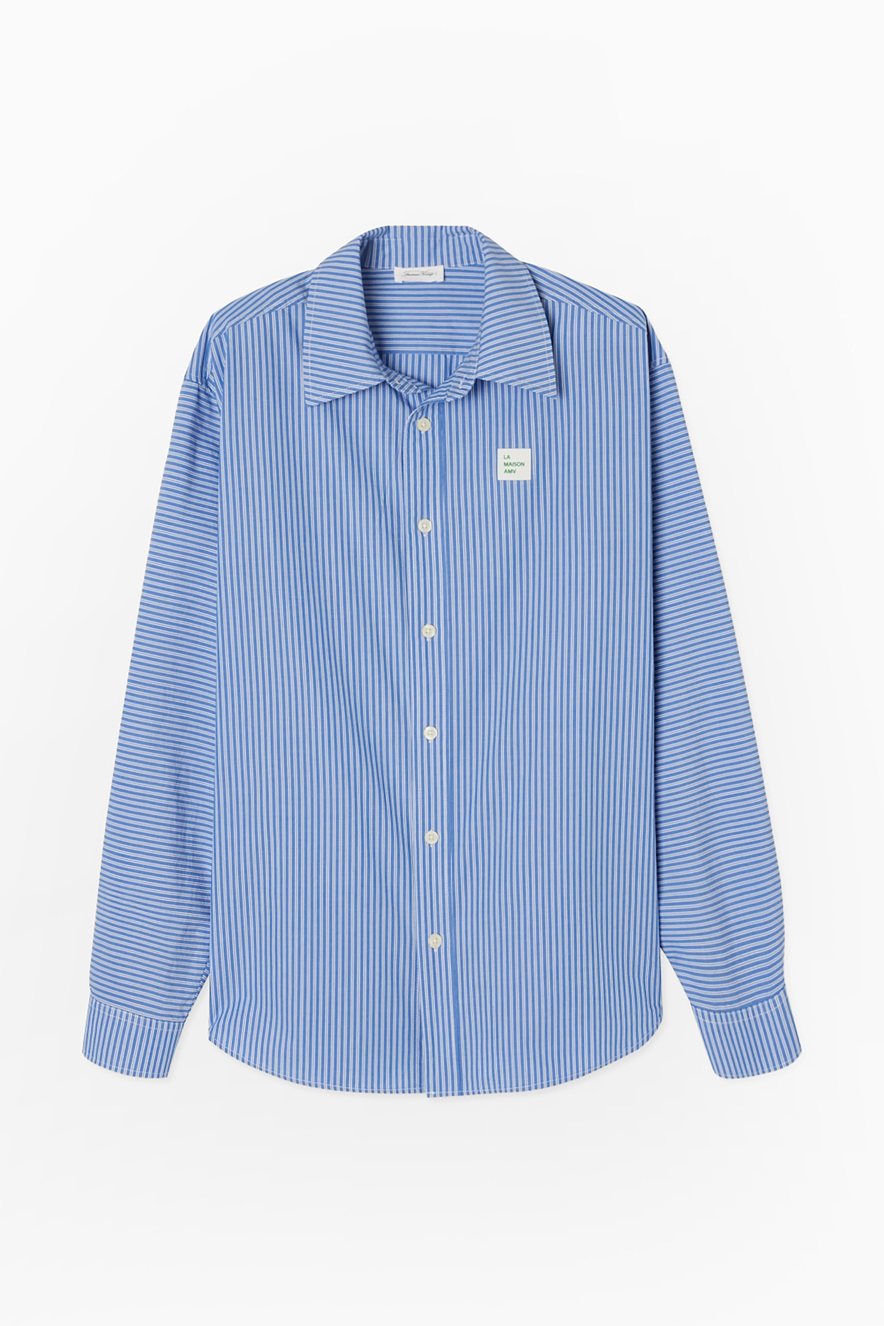 Men's Zatybay Shirt - Aqua Stripes