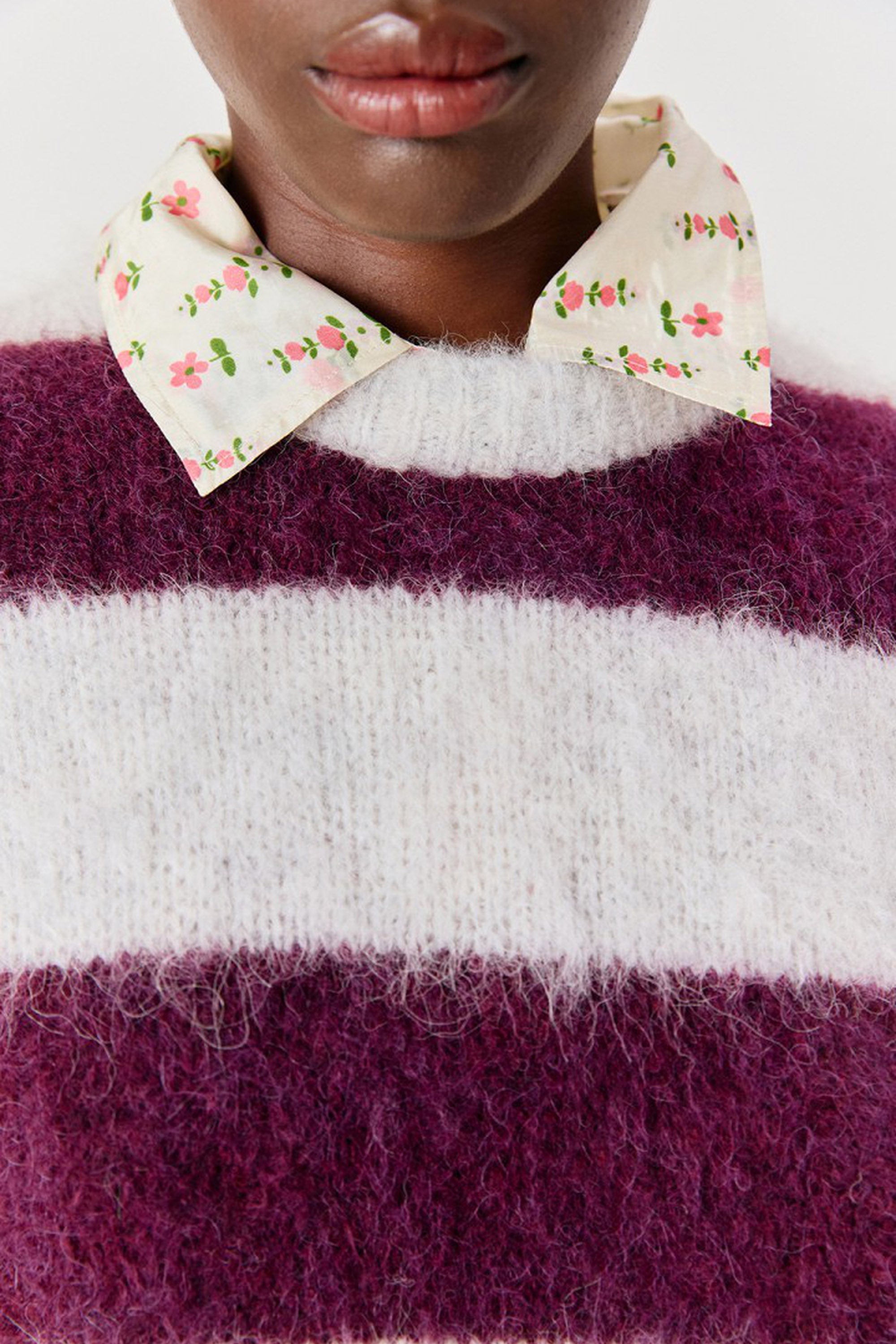 Niby Sleeveless Jumper - Cranberry Stripes