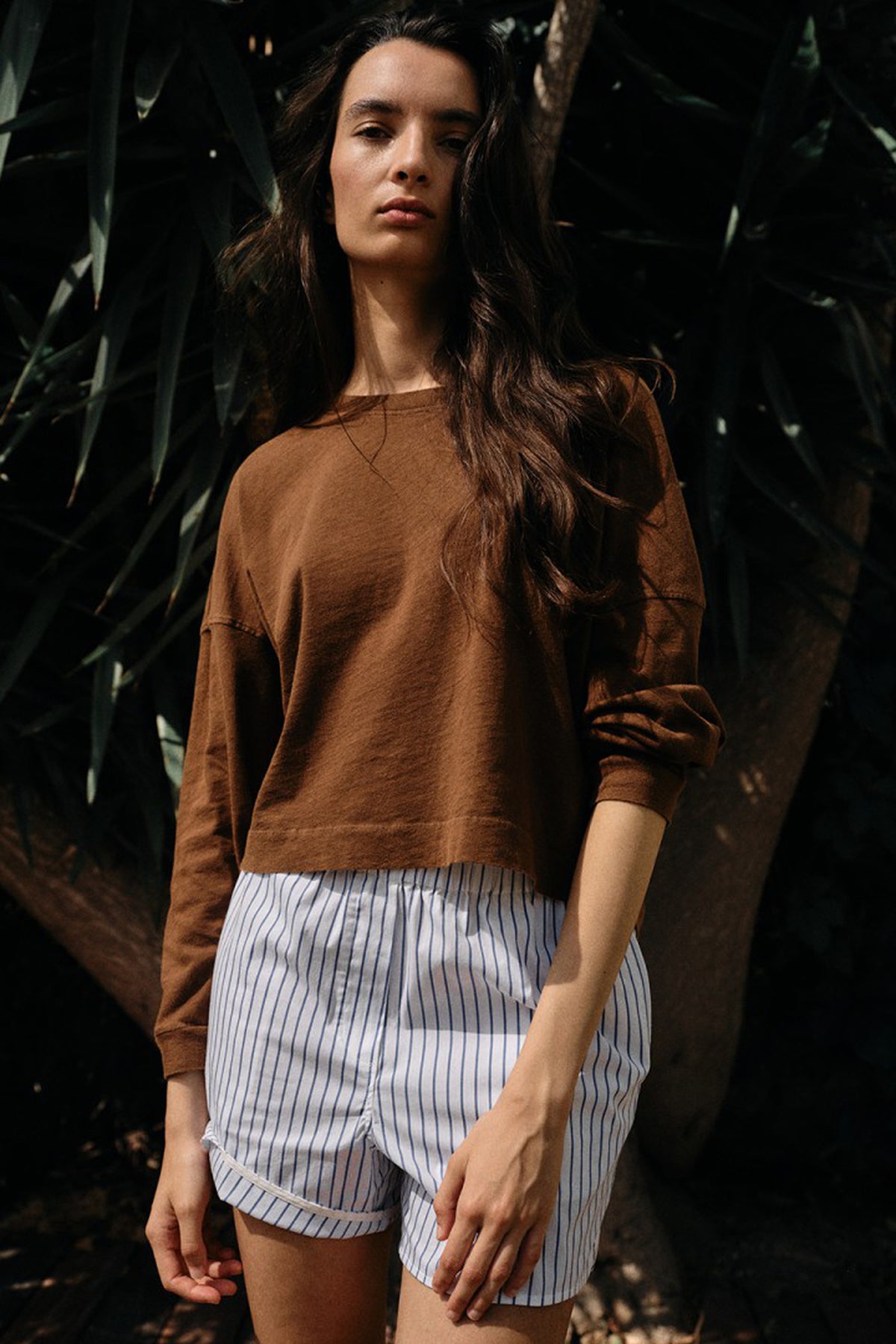 Remytown T-Shirt LS - Vintage Moka