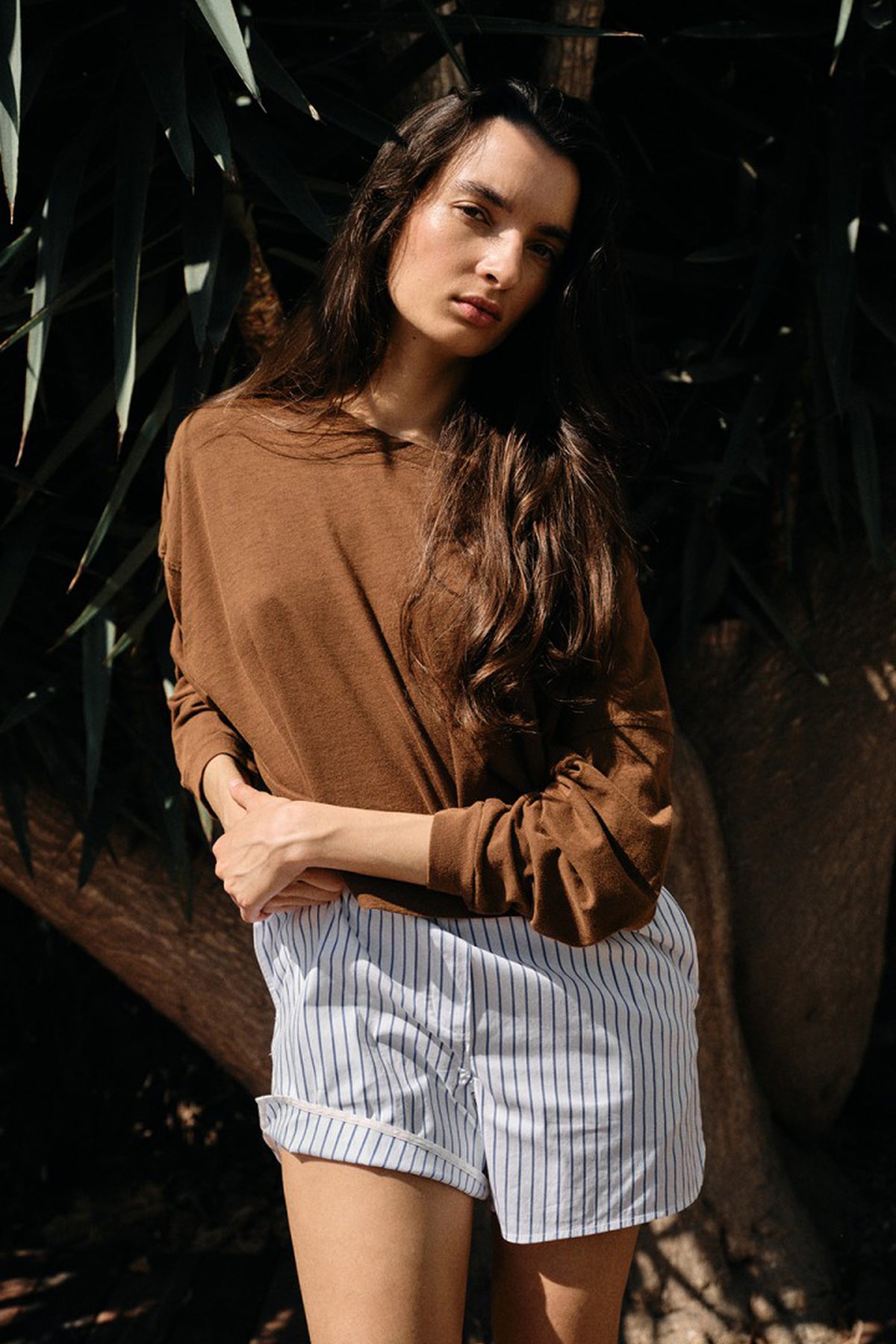 Remytown T-Shirt LS - Vintage Moka