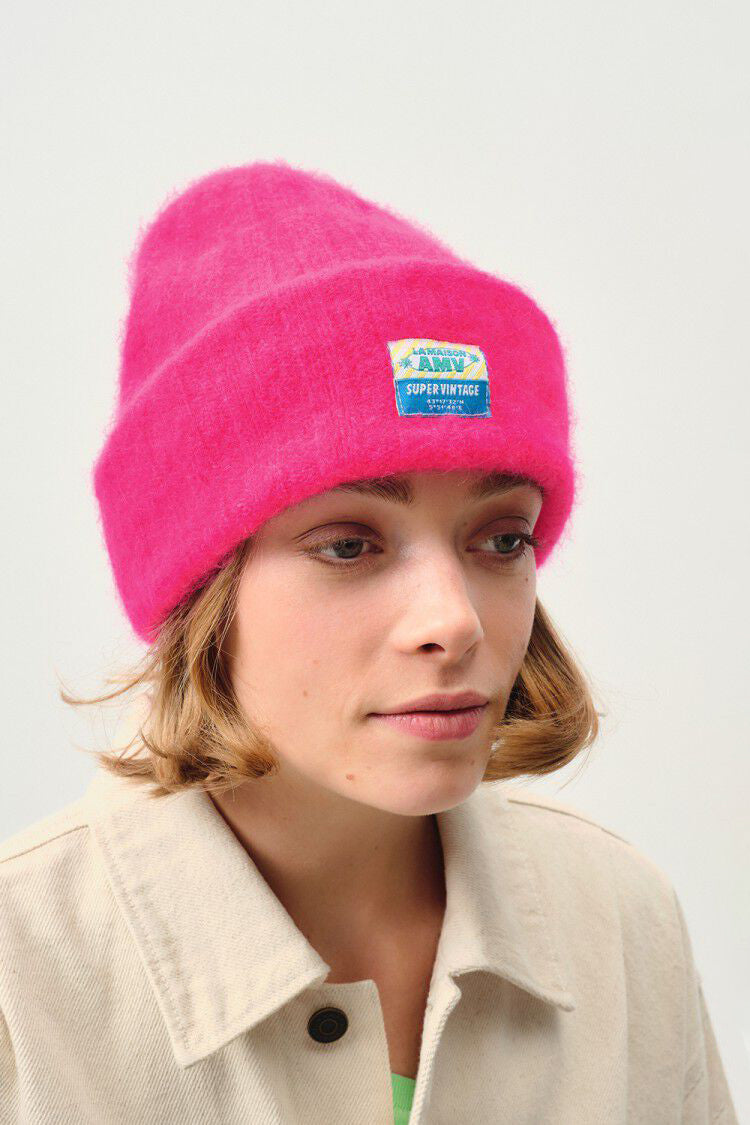 American Vintage Vitow Beanie - Neon Pink Melange - RUM Amsterdam