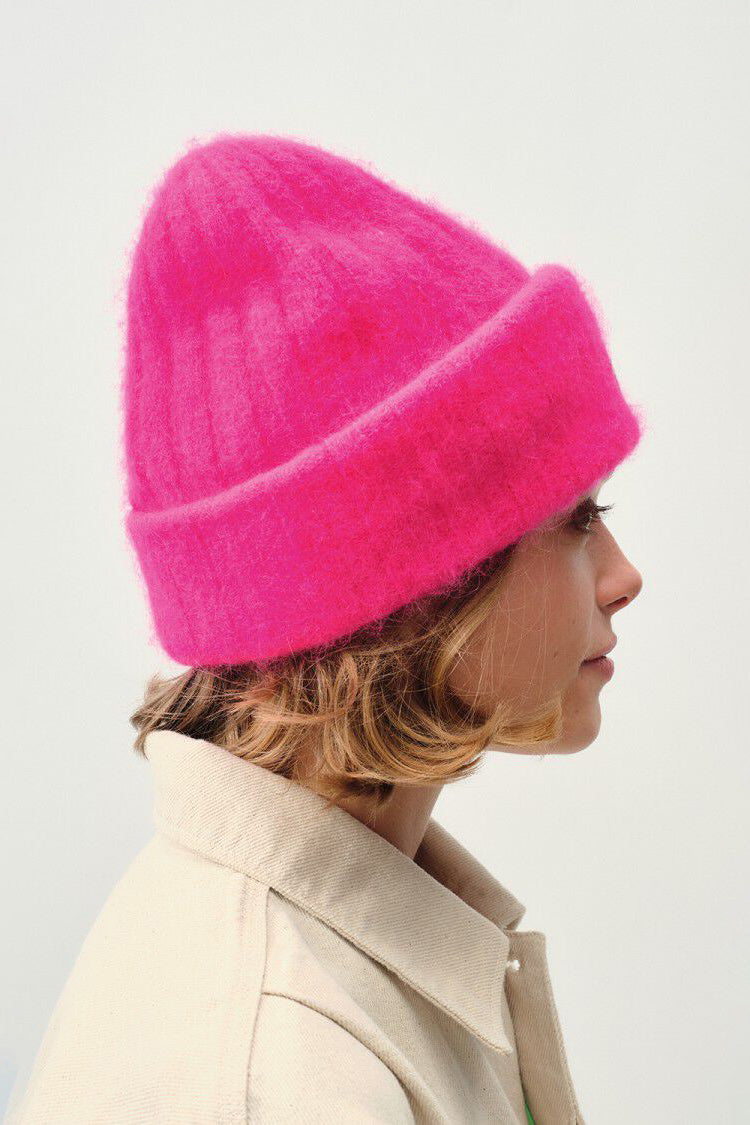 American Vintage Vitow Beanie - Neon Pink Melange - RUM Amsterdam