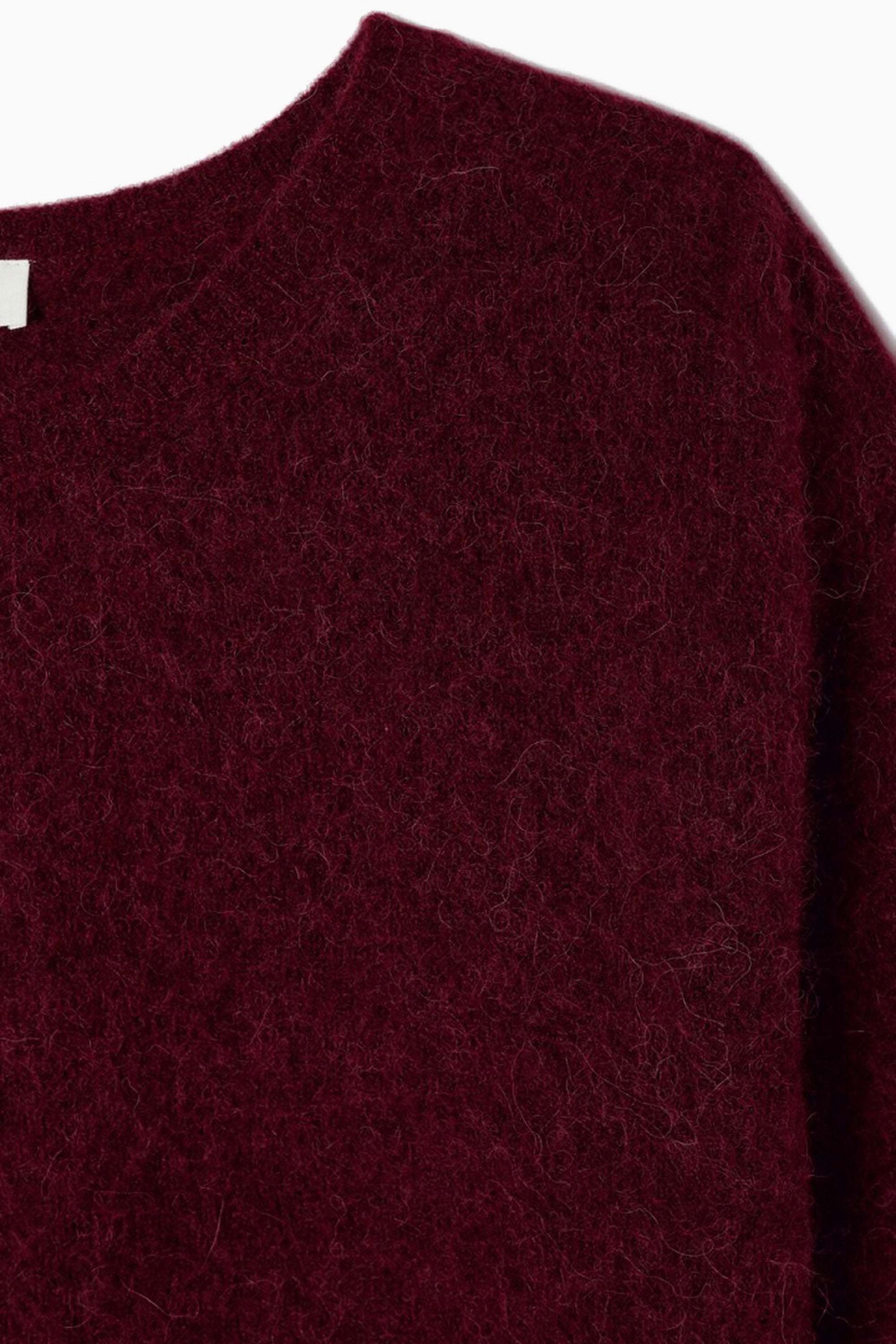 Vitow Boxy Jumper - Dark Red Melange