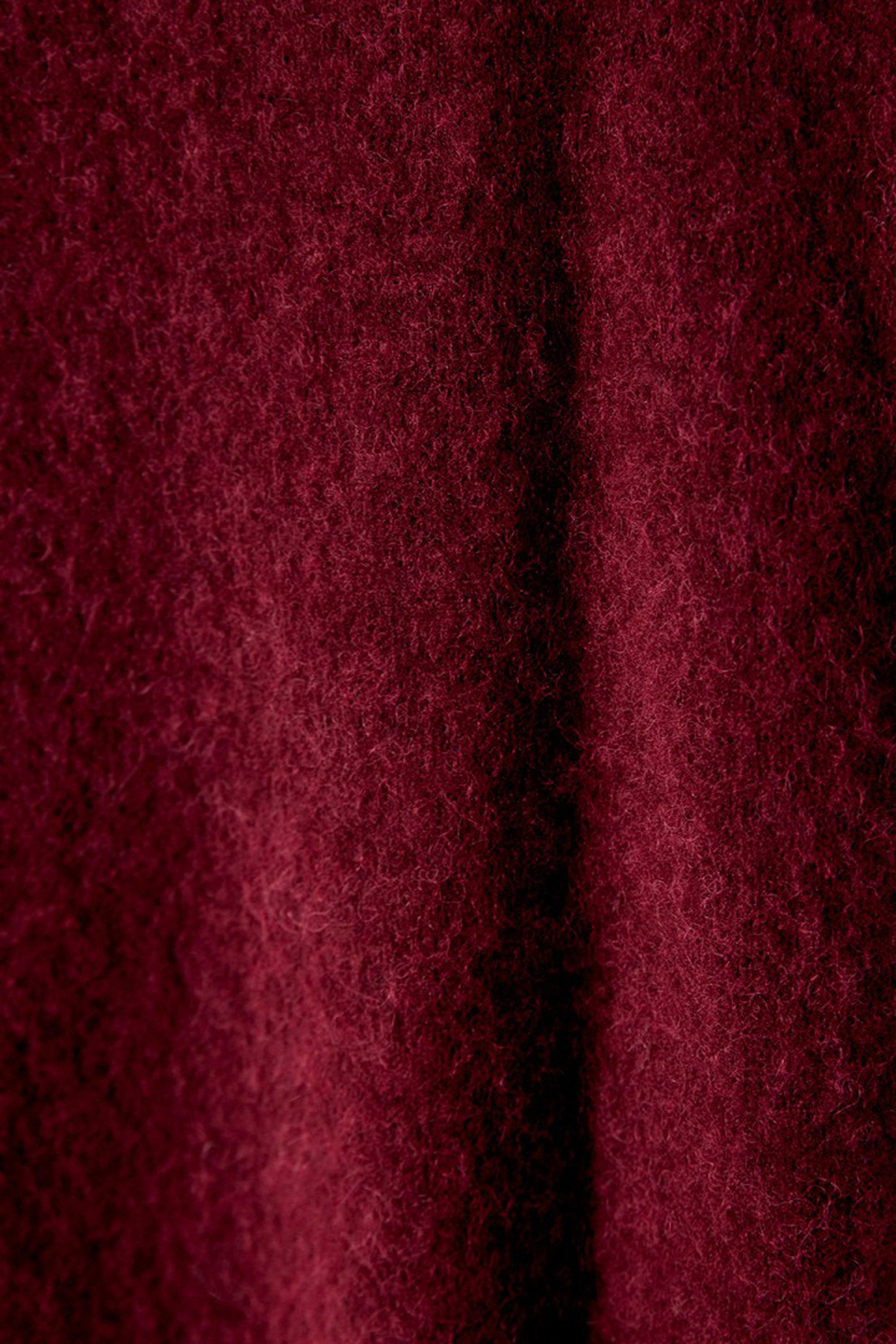 Vitow Boxy Jumper - Dark Red Melange