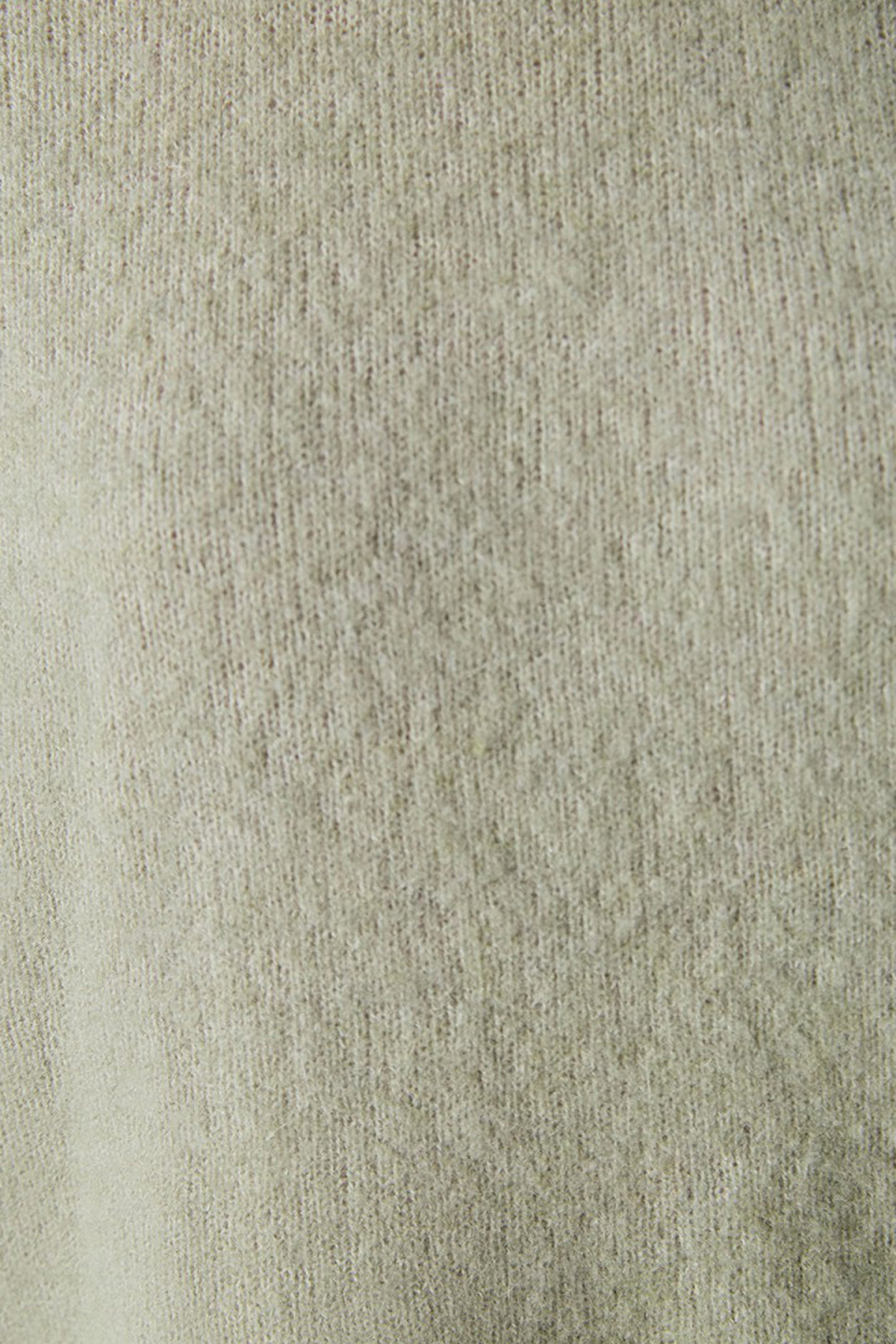 Vitow Boxy Jumper - Khaki Multi Melange