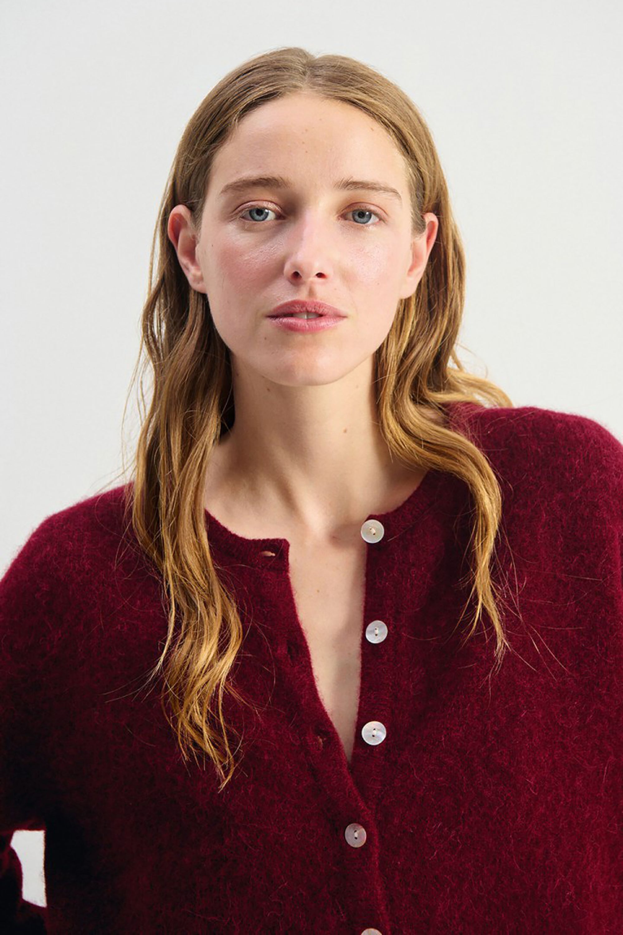 Vitow Cardigan - Cherry Melange