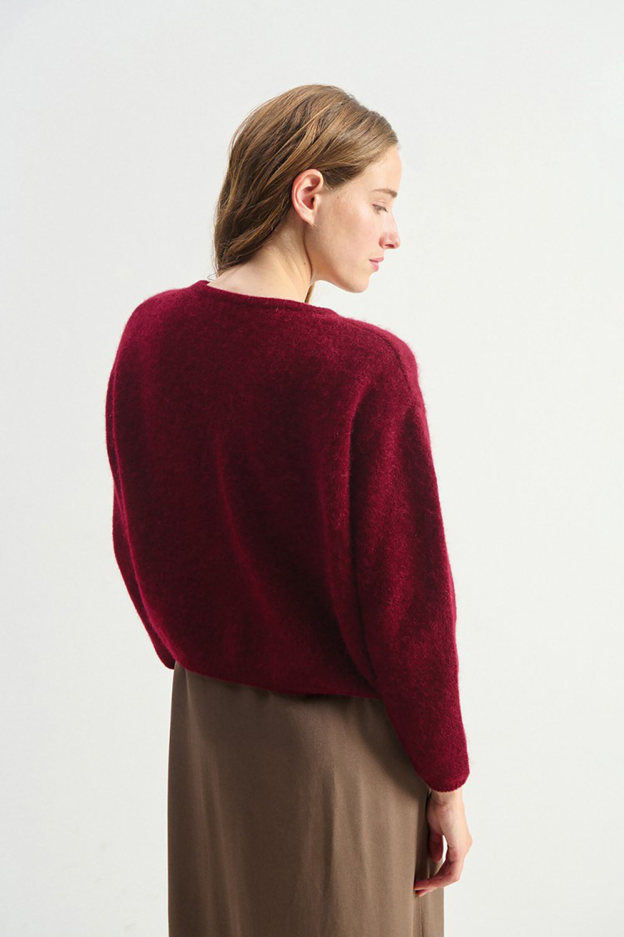 Vitow Cardigan - Cherry Melange