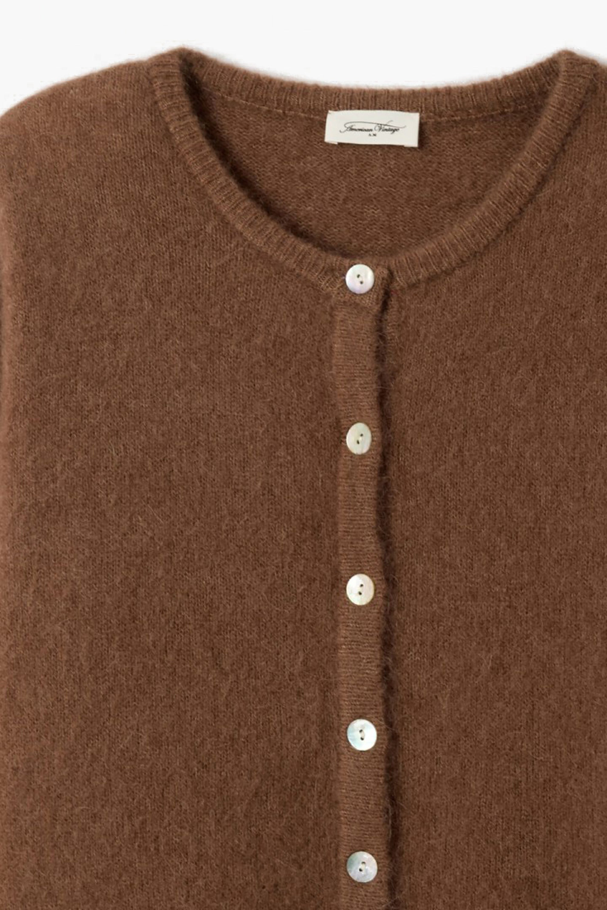 Vitow Cardigan - Chocolate Melange