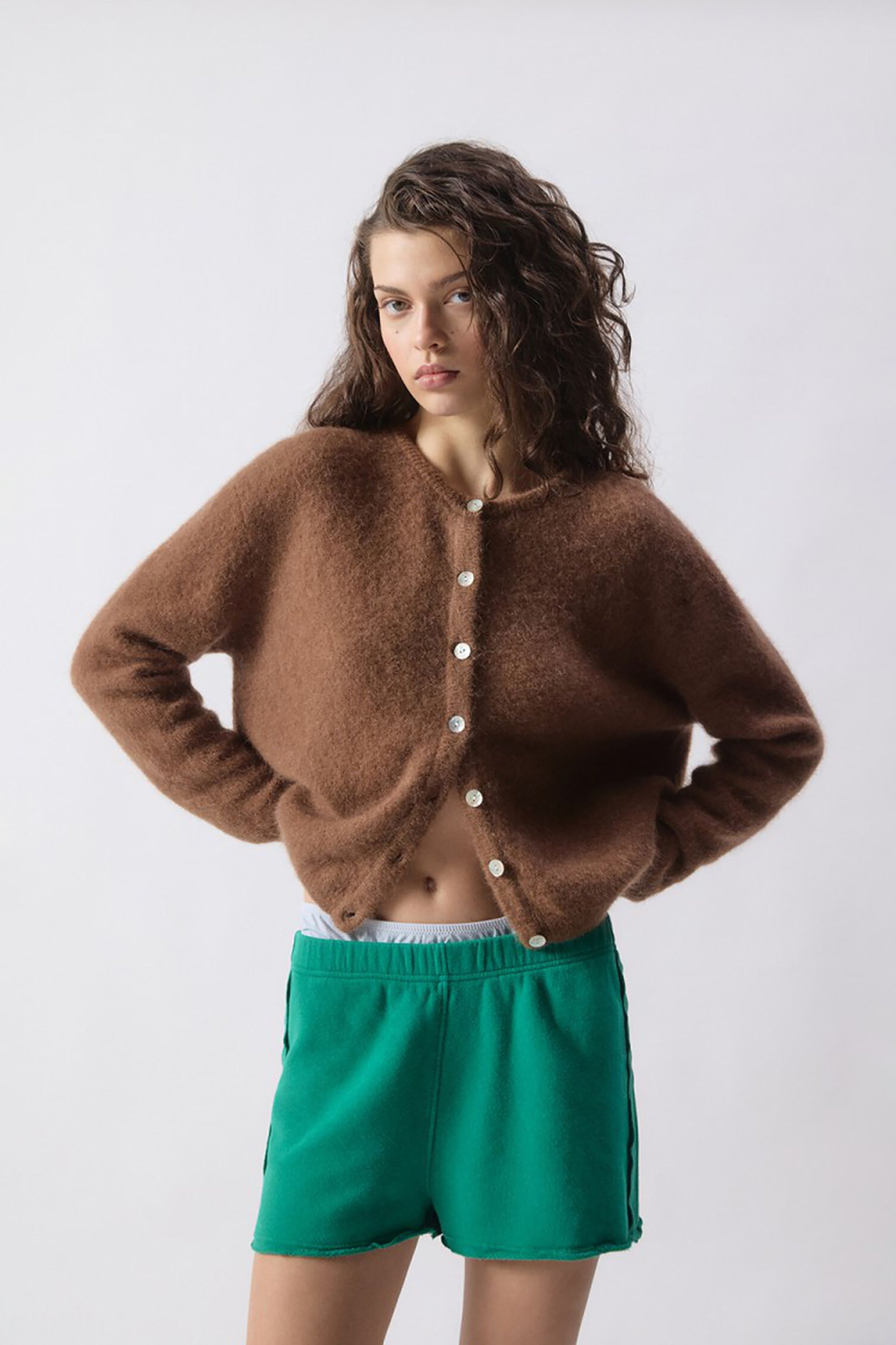 Vitow Cardigan - Chocolate Melange