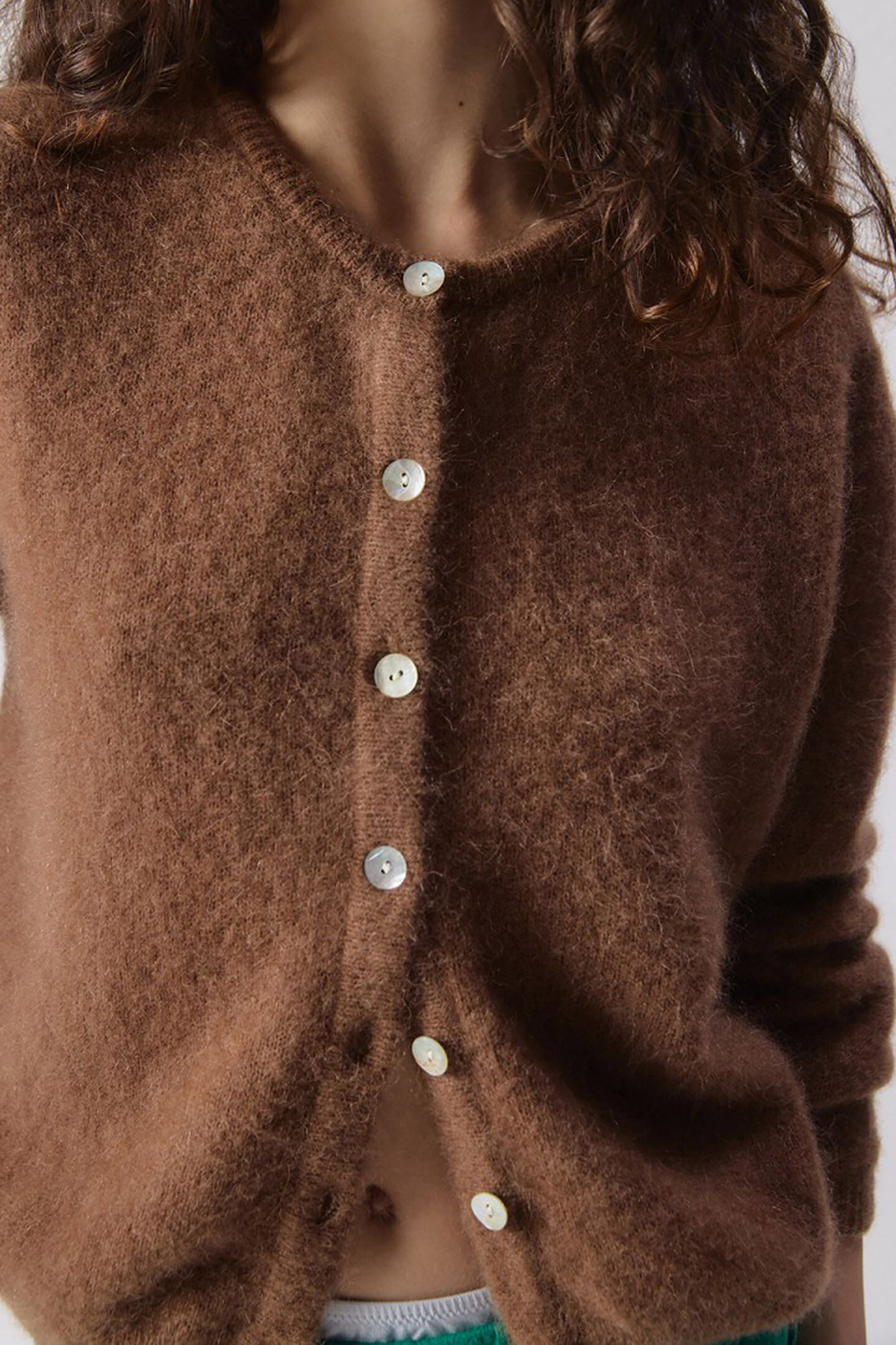 Vitow Cardigan - Chocolate Melange