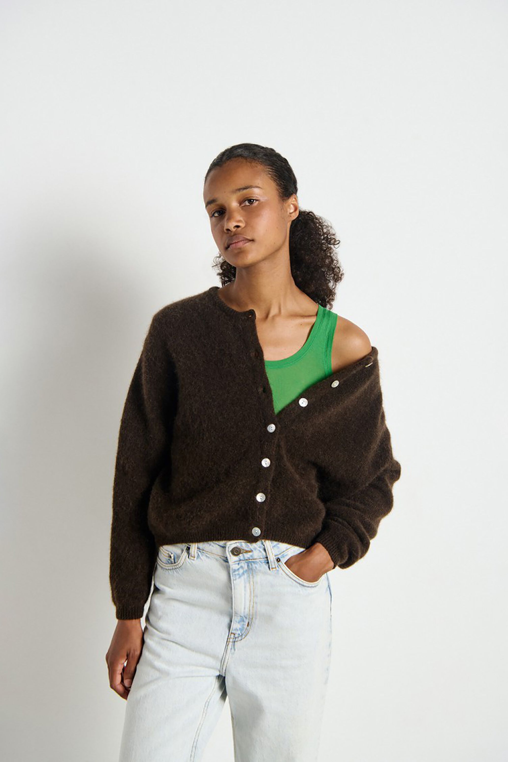 Vitow Cardigan - Coffee Melange