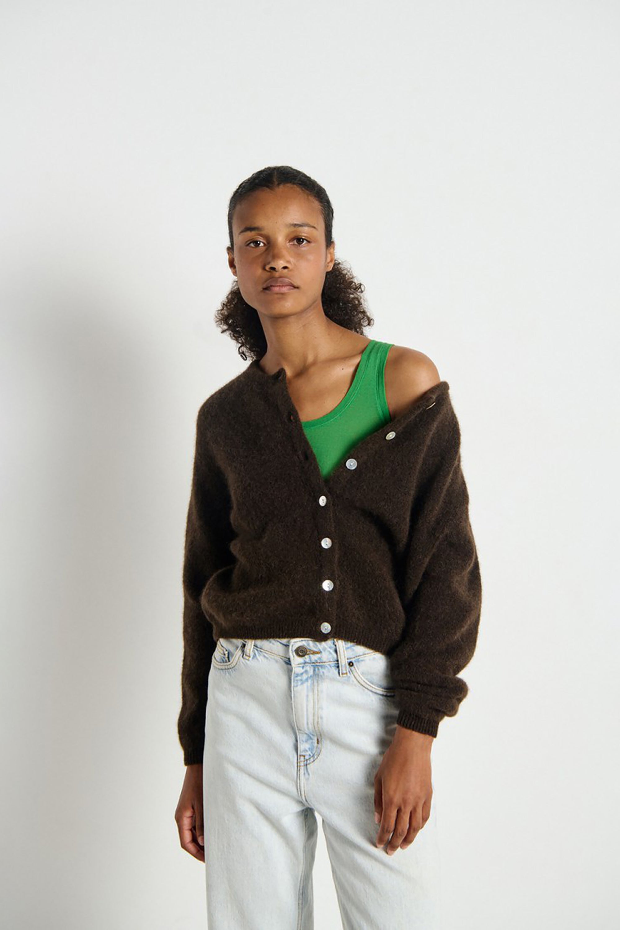 Vitow Cardigan - Coffee Melange