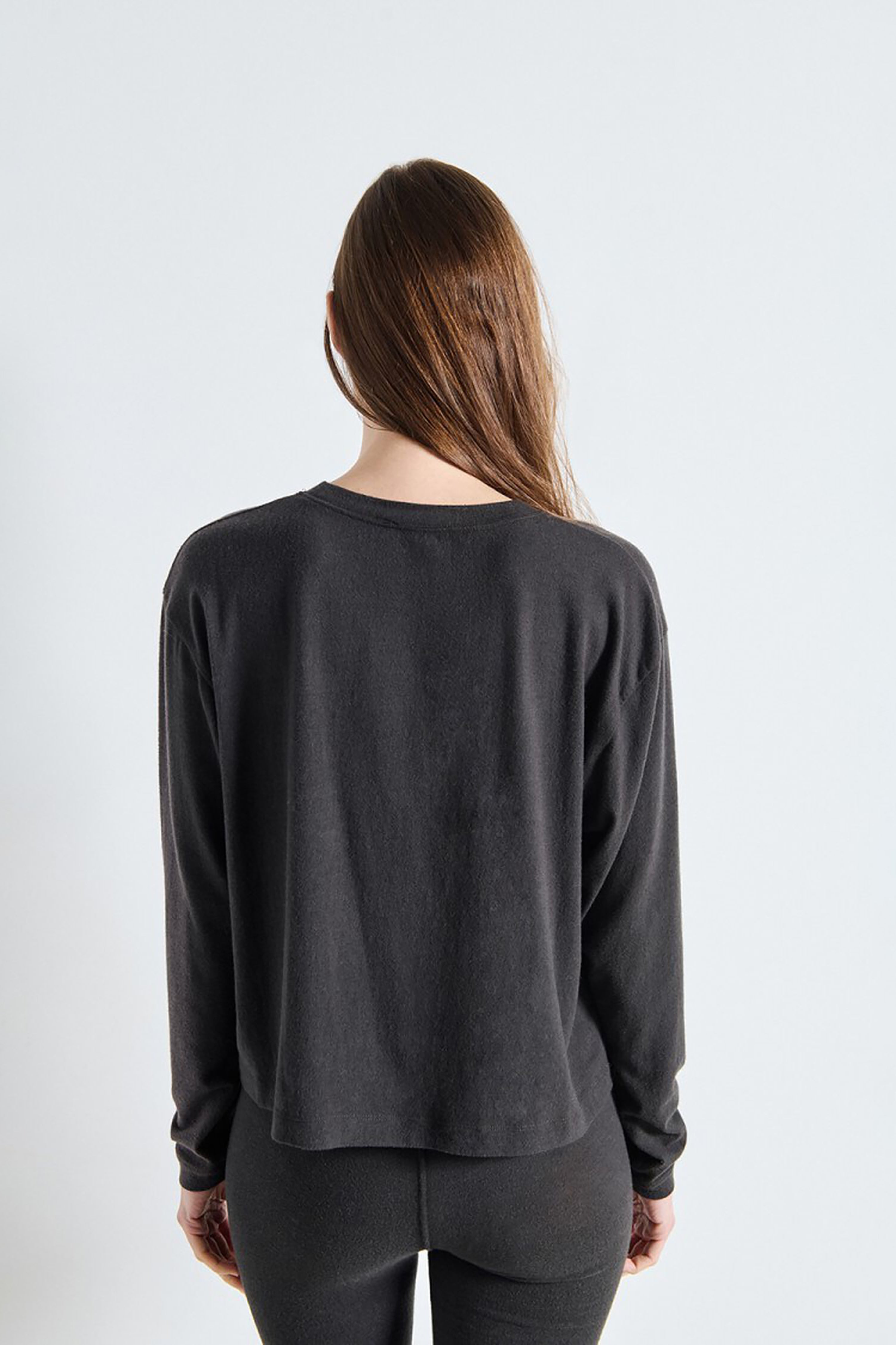 Ypawood T-Shirt LS - Carbon Melange