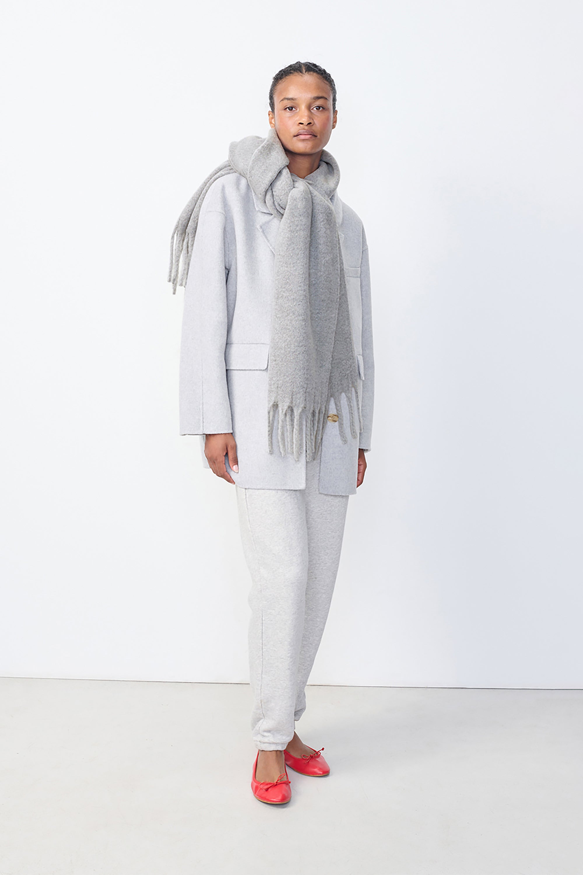 Zinaco Scarf - Grey Black Melange