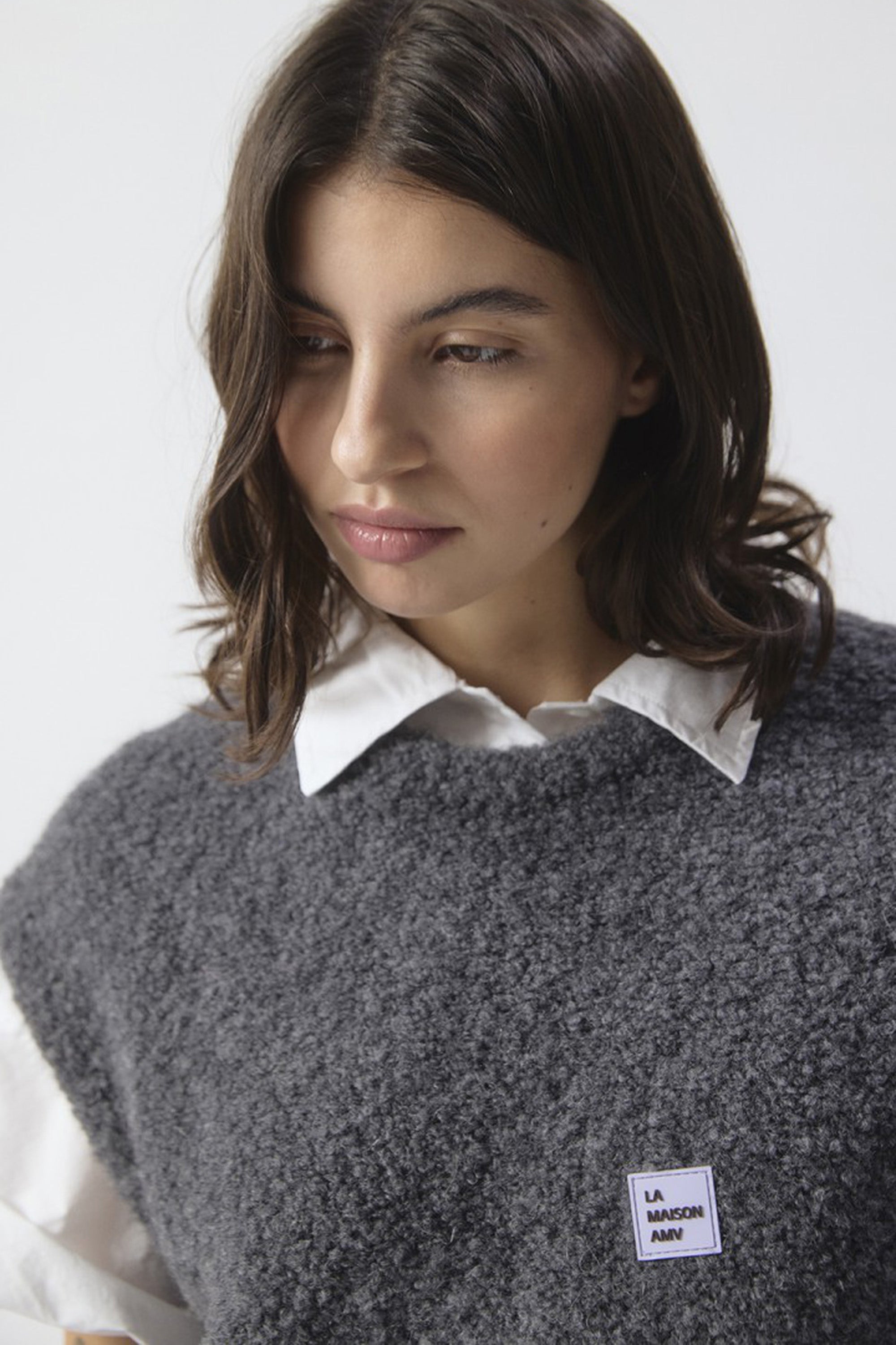 Zolly Sleeveless Jumper - Metal Melange