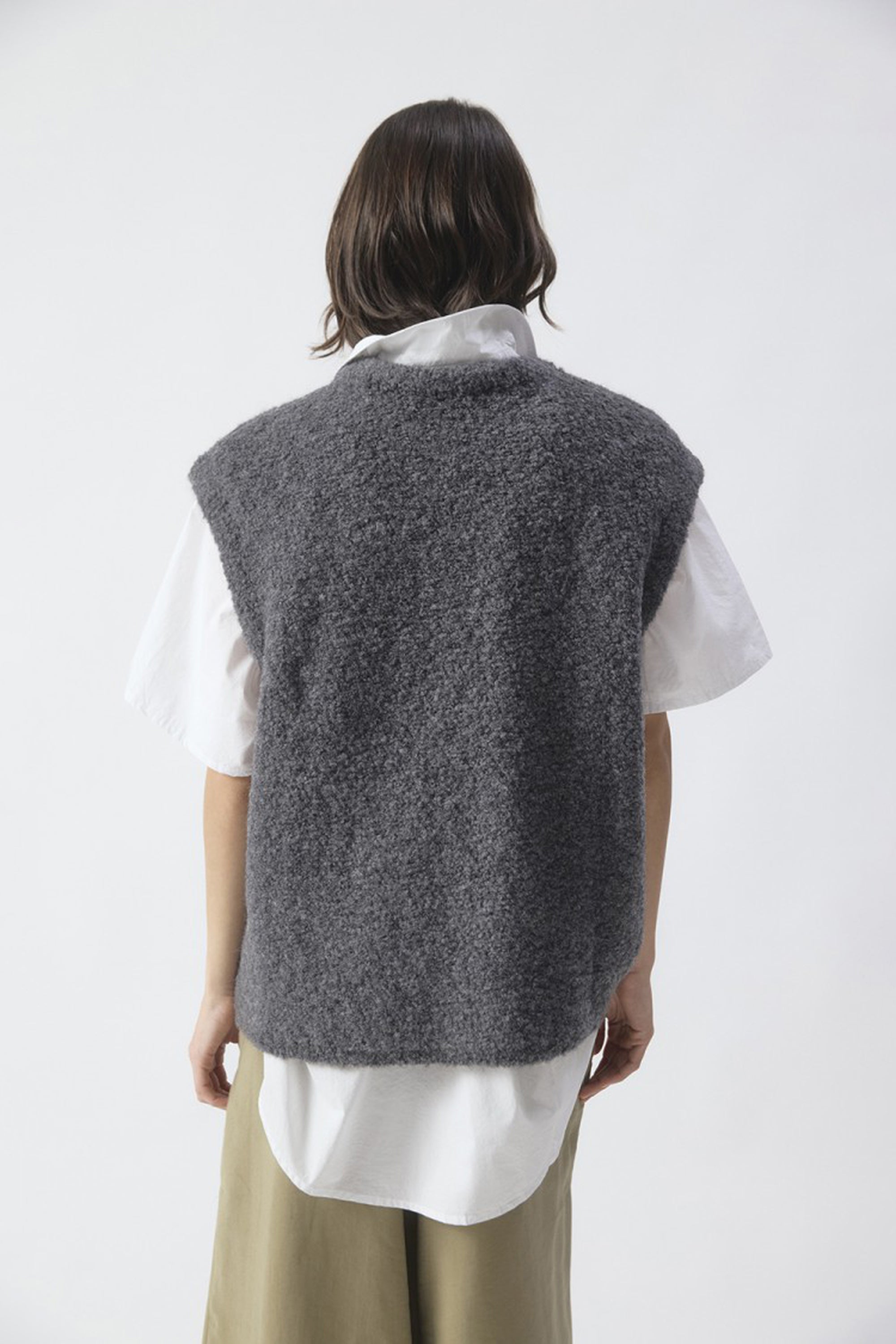 Zolly Sleeveless Jumper - Metal Melange