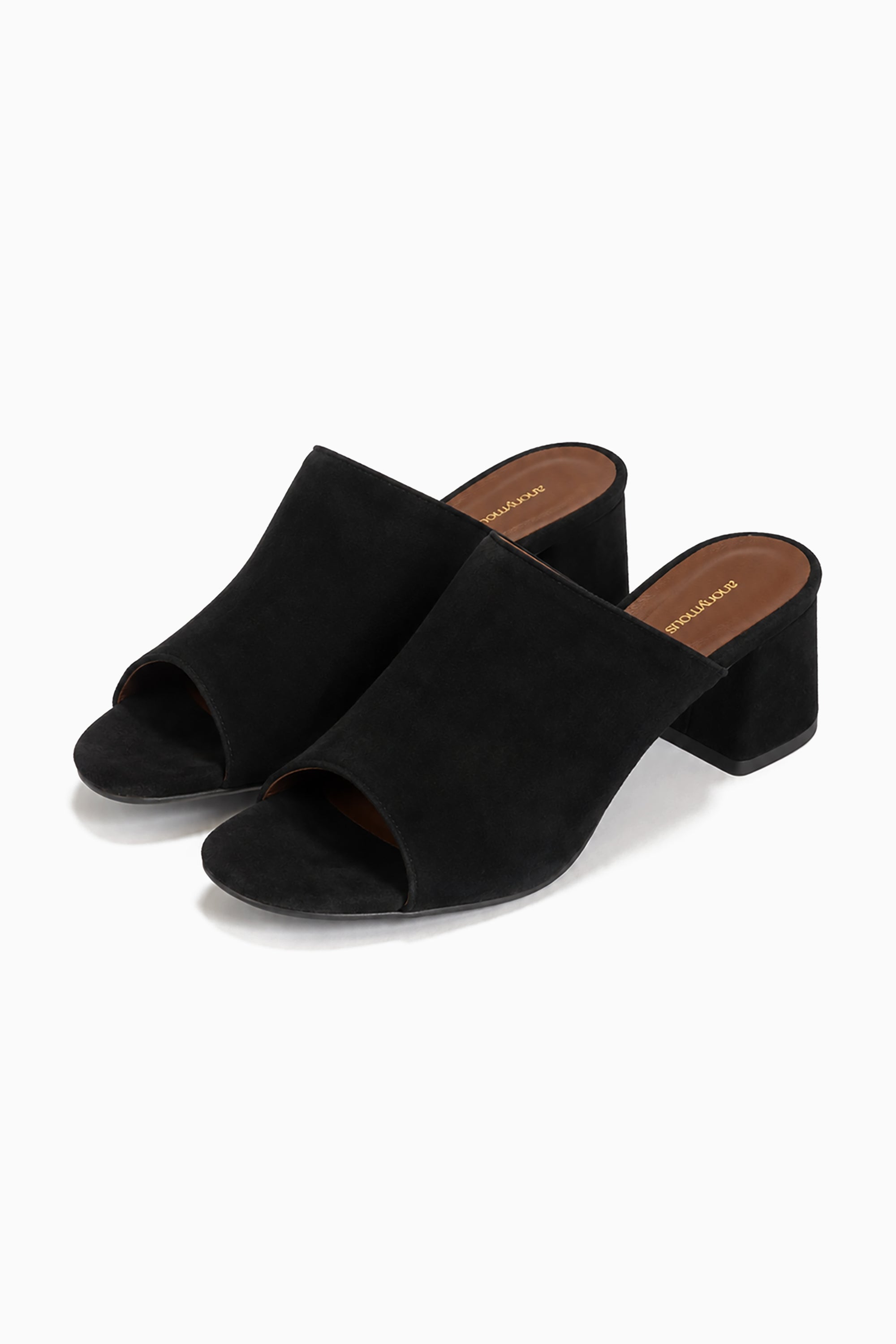 Horizon 55 Suede Heels - Black