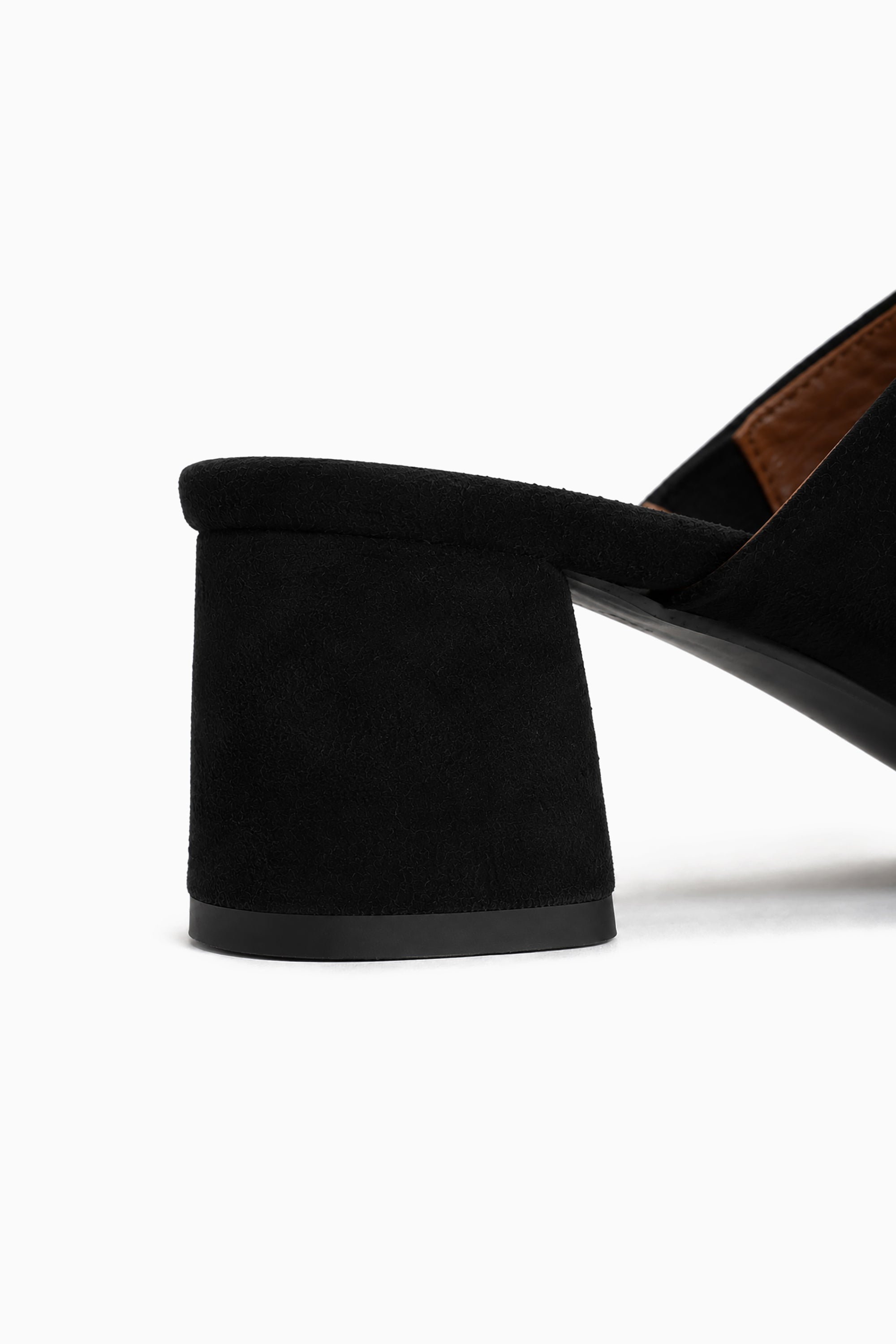 Horizon 55 Suede Heels - Black