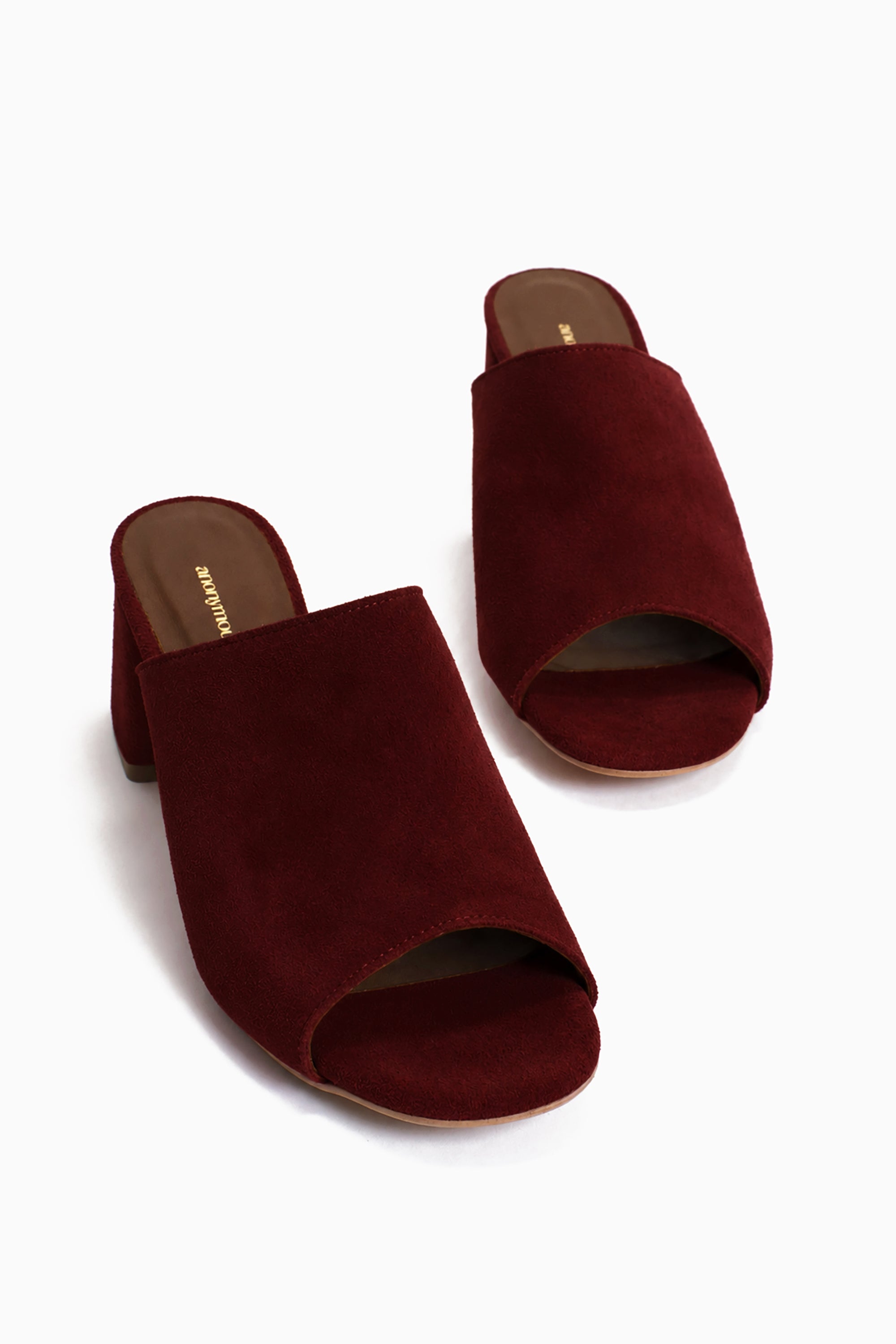 Horizon 55 Suede Heels - Pomegranate