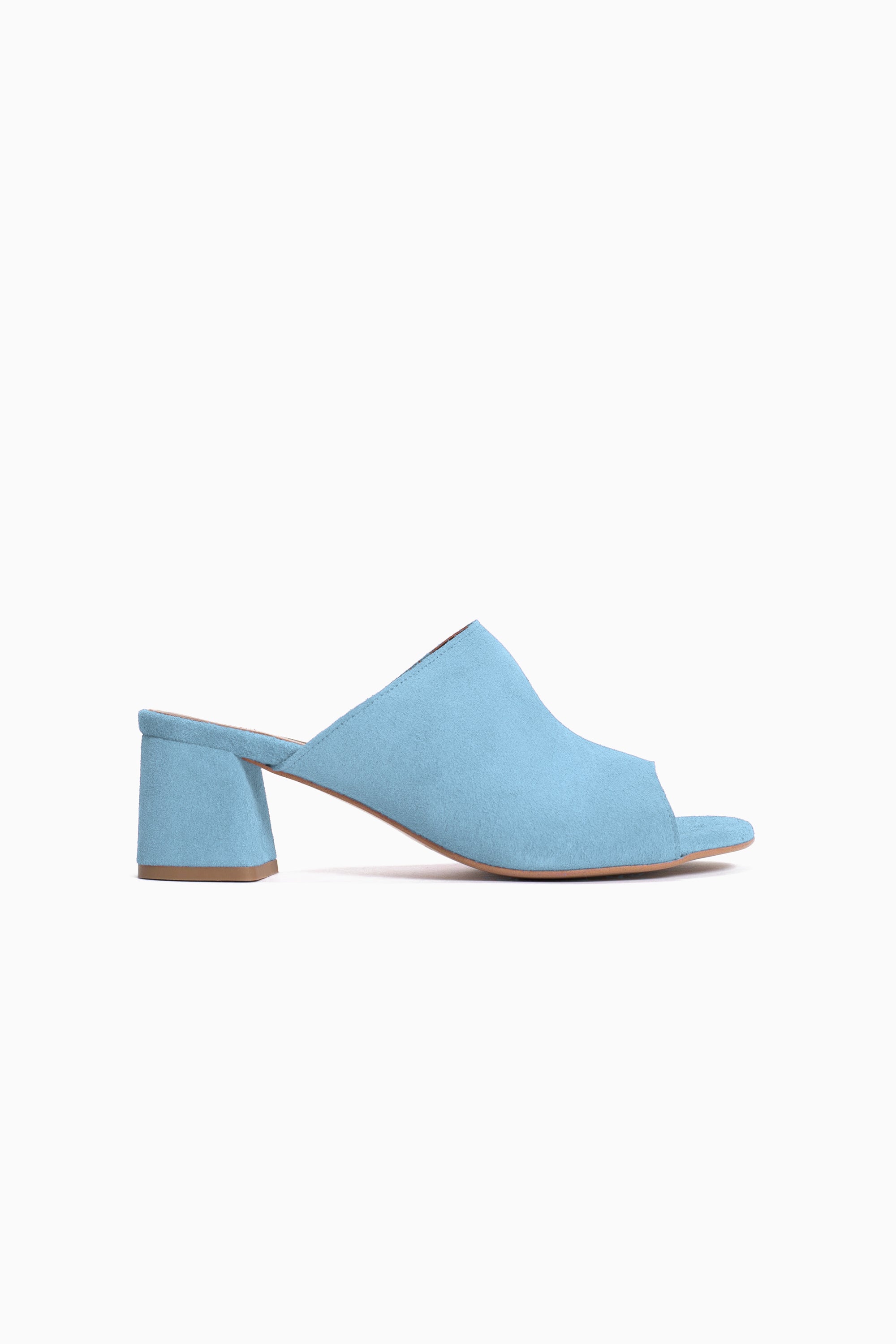 Horizon 55 Suede Heels - Porcelain Blue