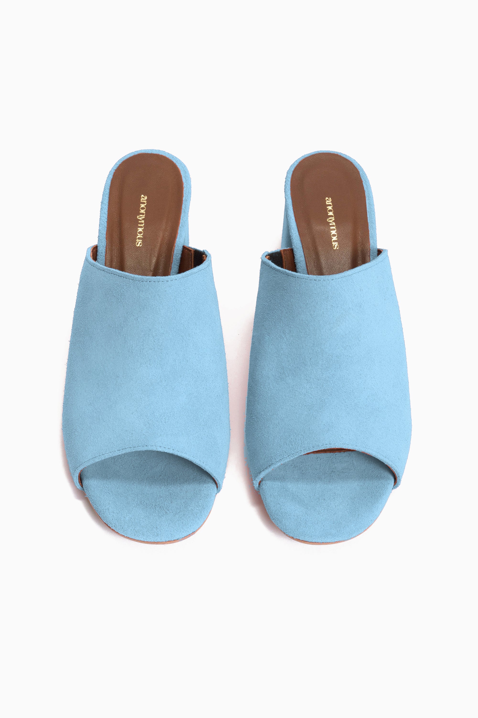 Horizon 55 Suede Heels - Porcelain Blue