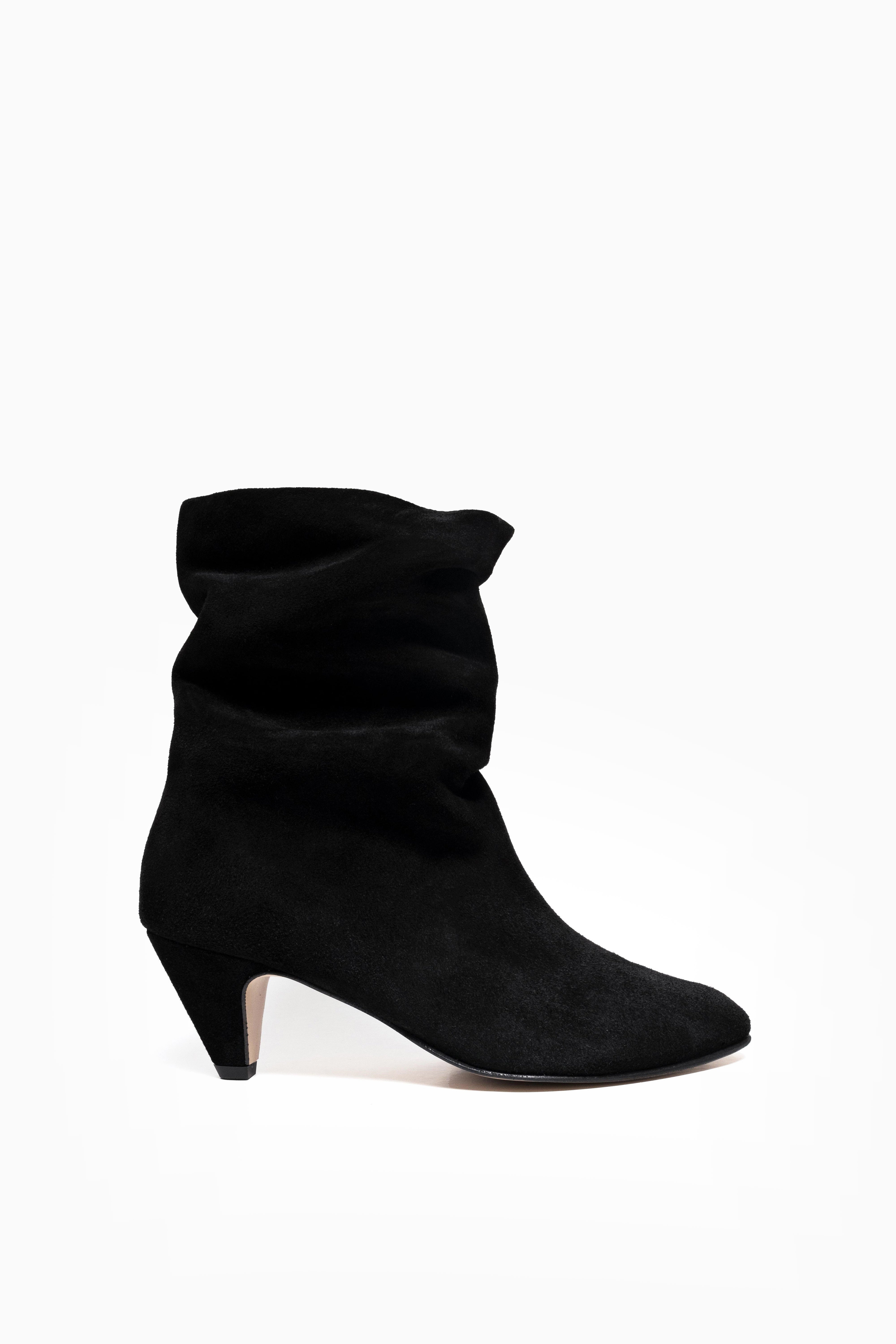 Vully 50 Stiletto Suede Boots - Black