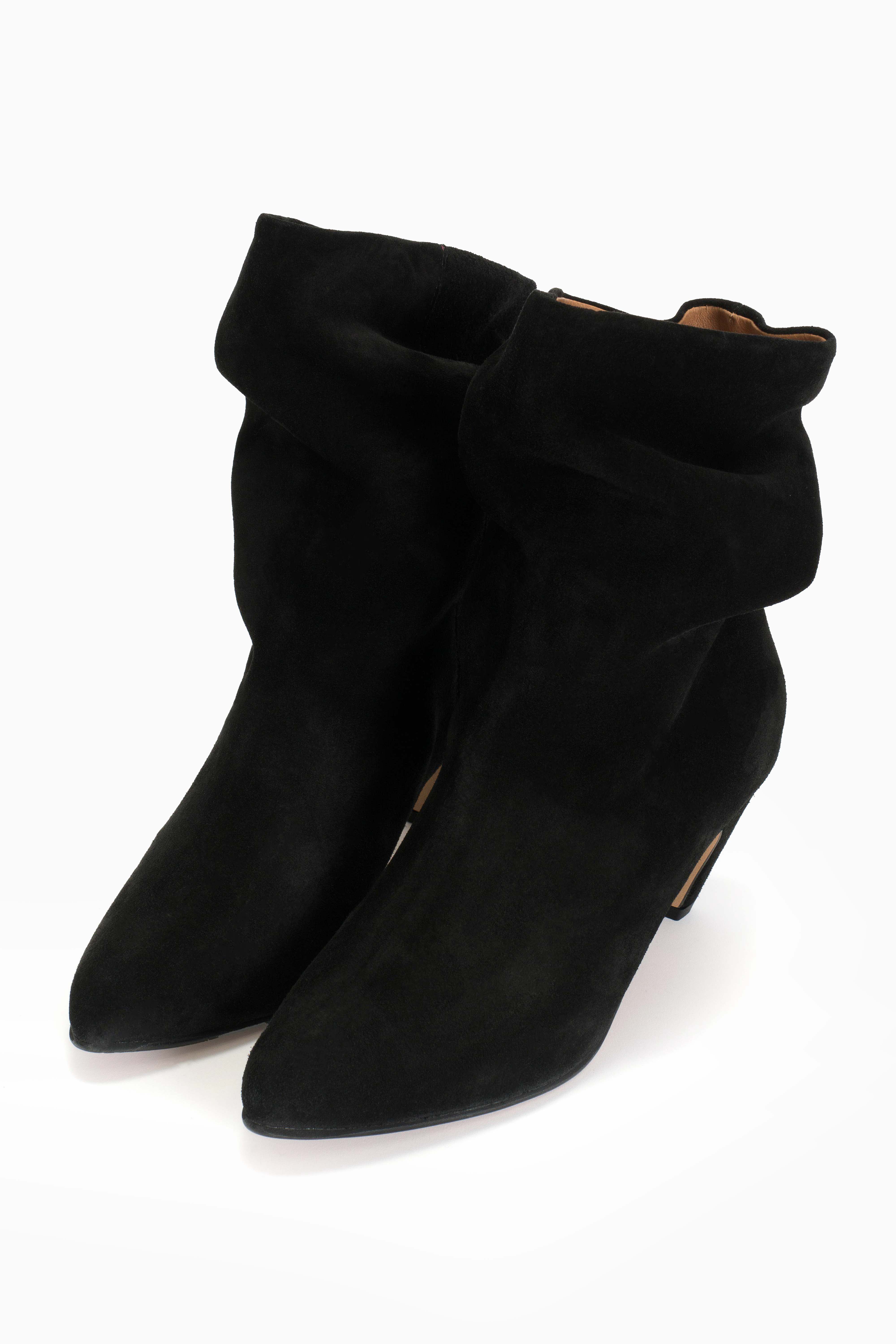 Vully 50 Stiletto Suede Boots - Black