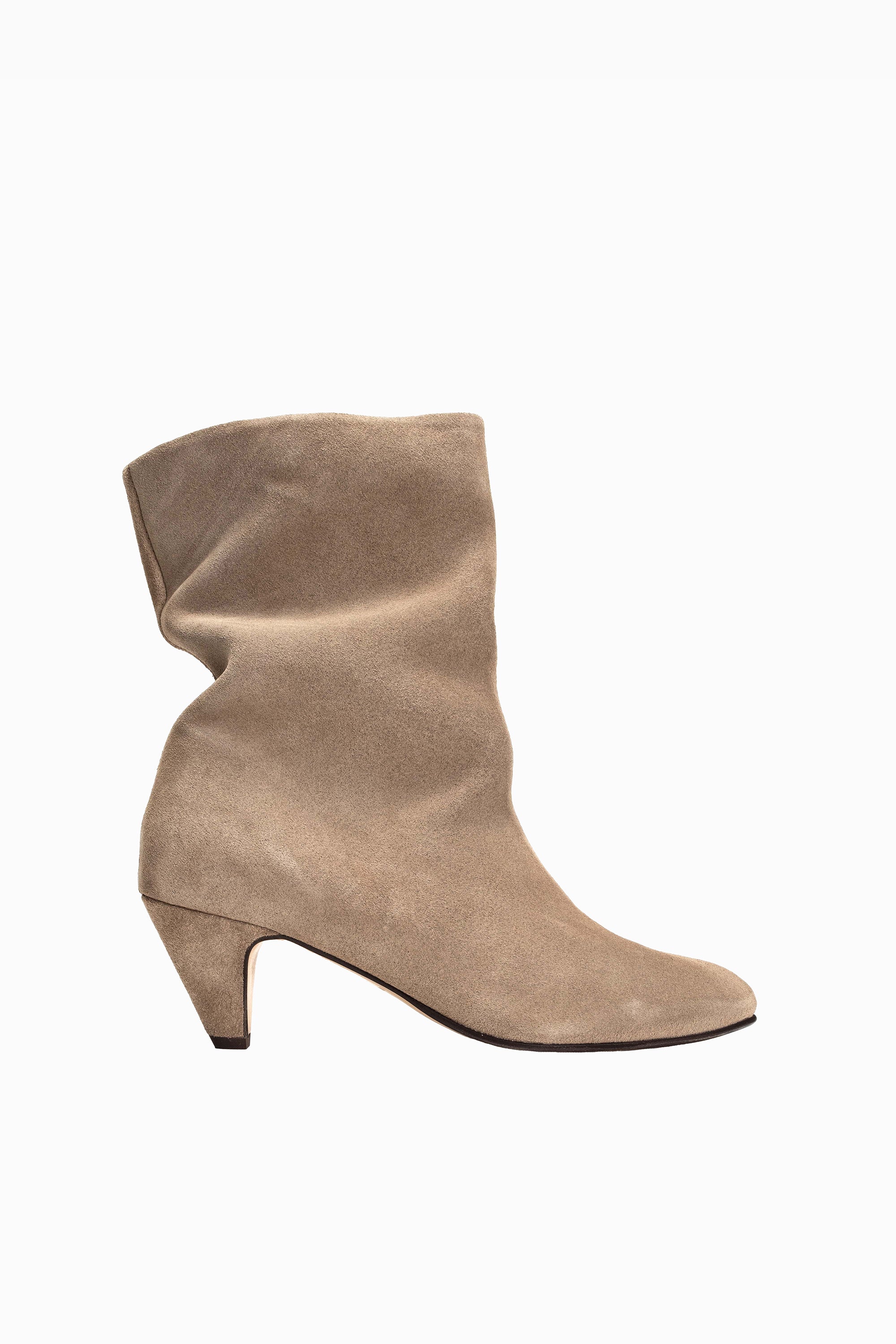 Vully 50 Stiletto Suede Boots - Mushroom