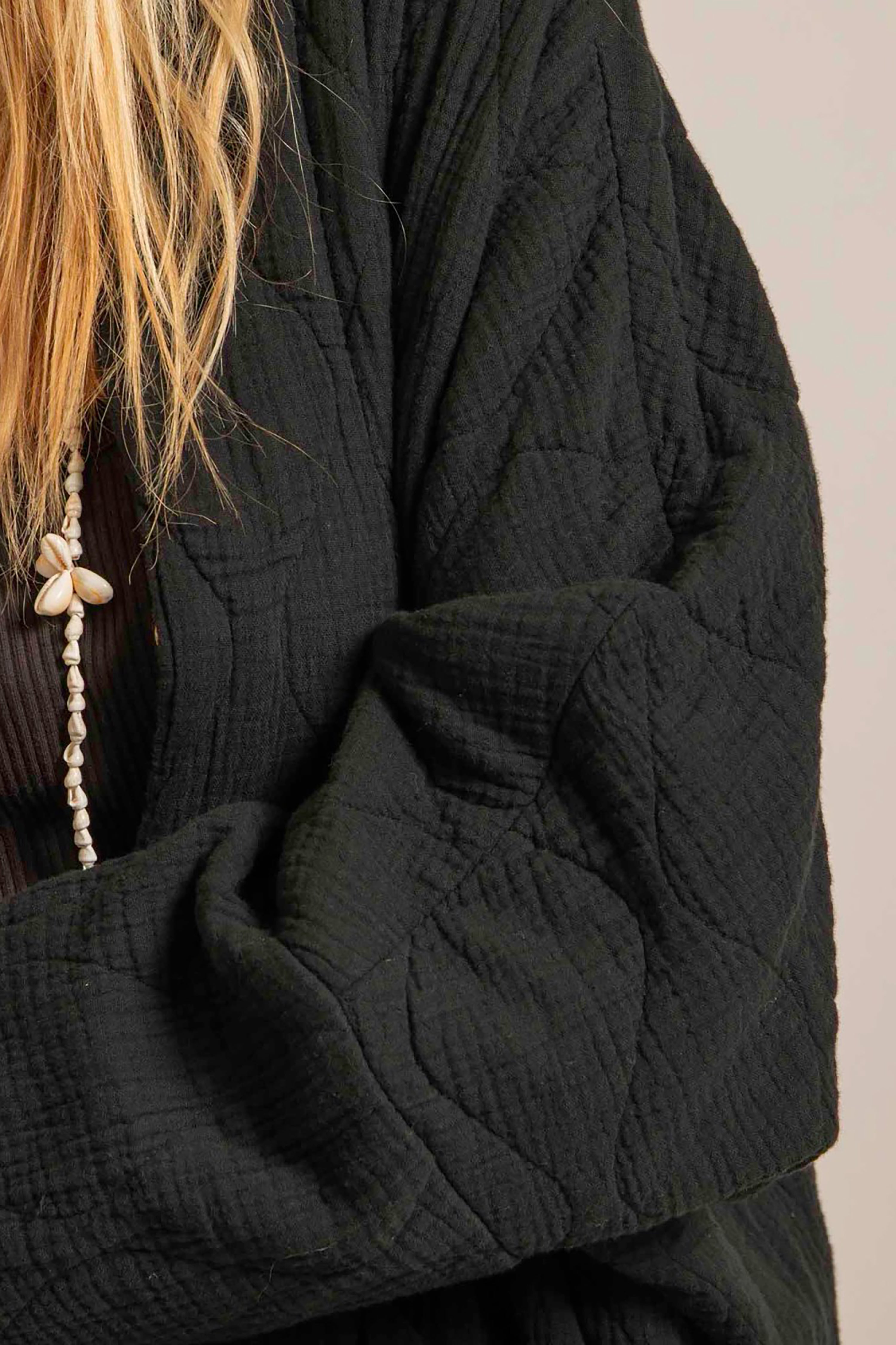 Chicago Kimono Jacket - Black