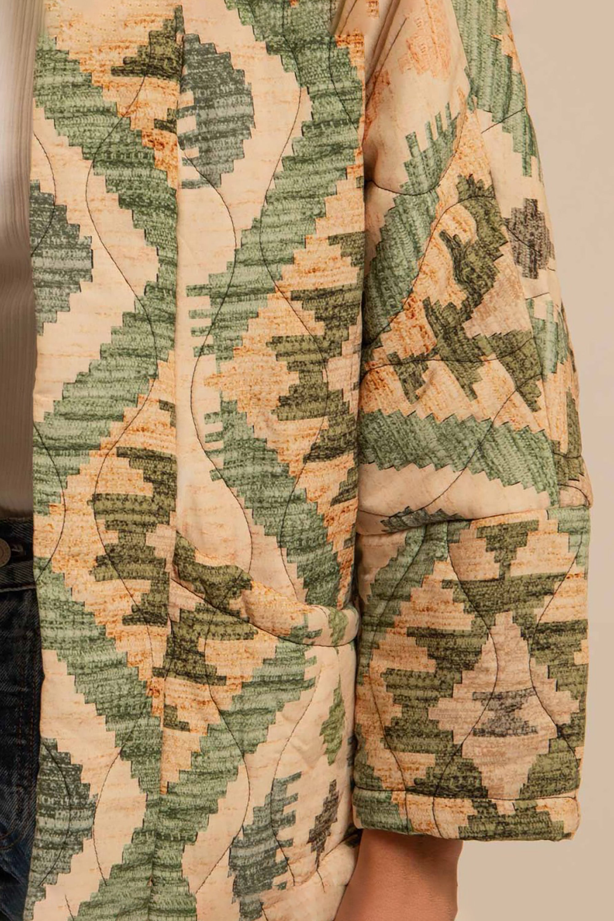 Chicago Kimono Jacket - Cibola Kaki