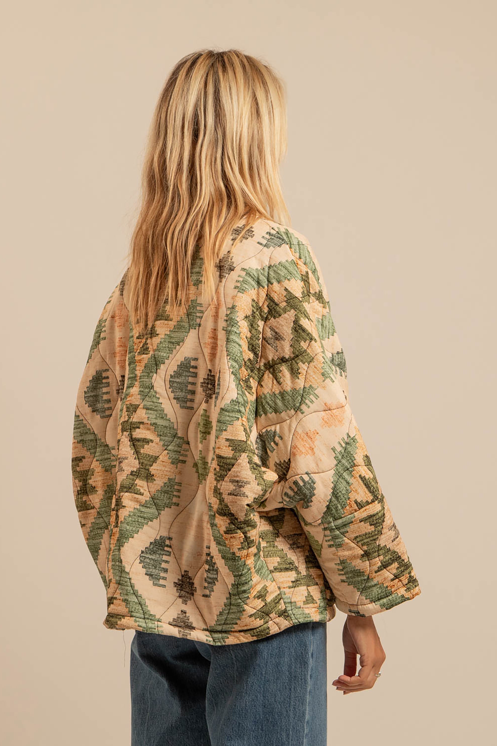 Chicago Kimono Jacket - Cibola Kaki