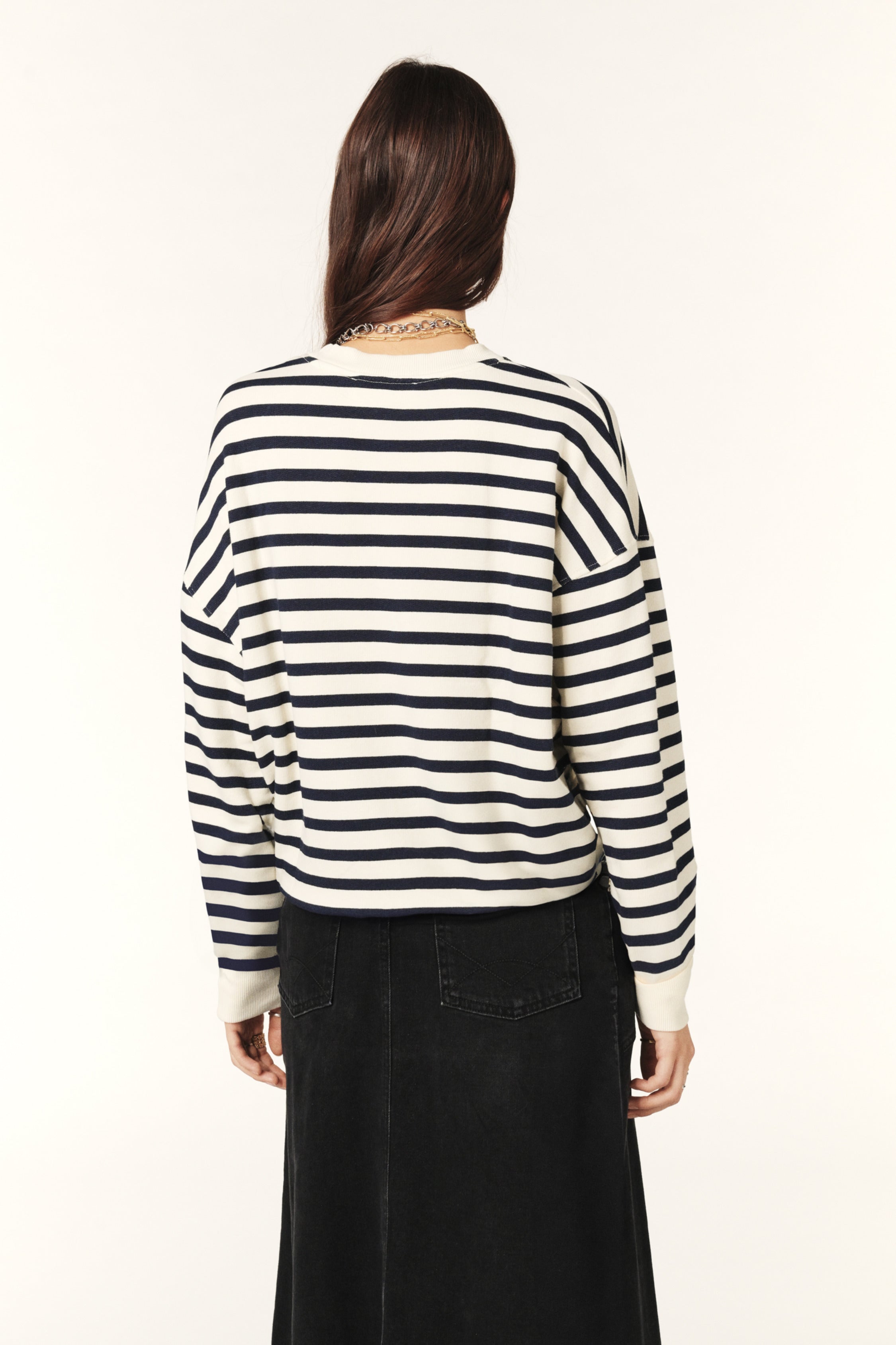 Ba&sh Benjamin Sweatshirt - Navy - RUM Amsterdam