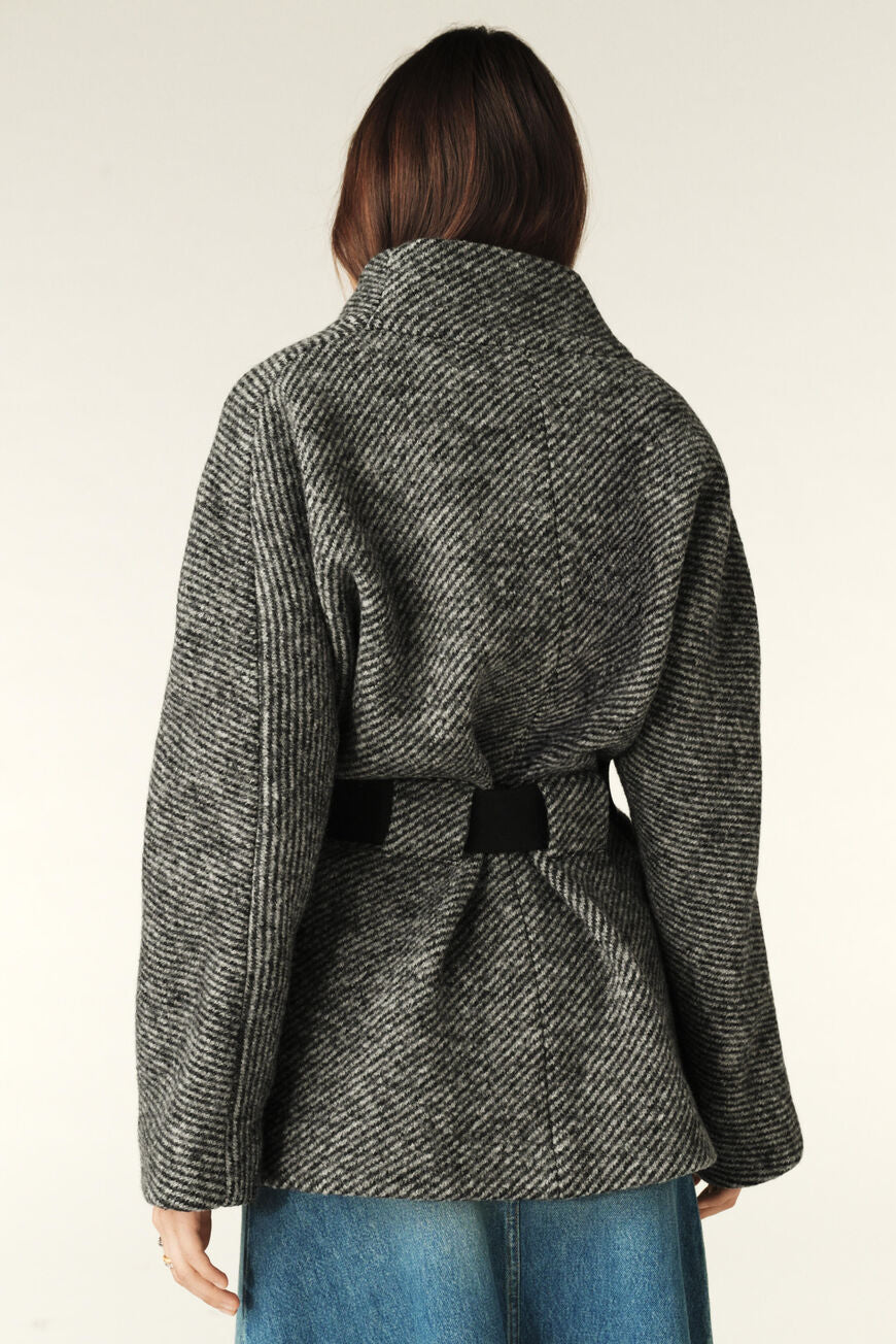 Ba&sh Carole Coat - Grey Melange - RUM Amsterdam