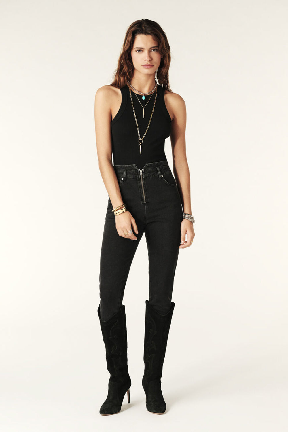  Cynda Tank Top - Carbon - RUM Amsterdam